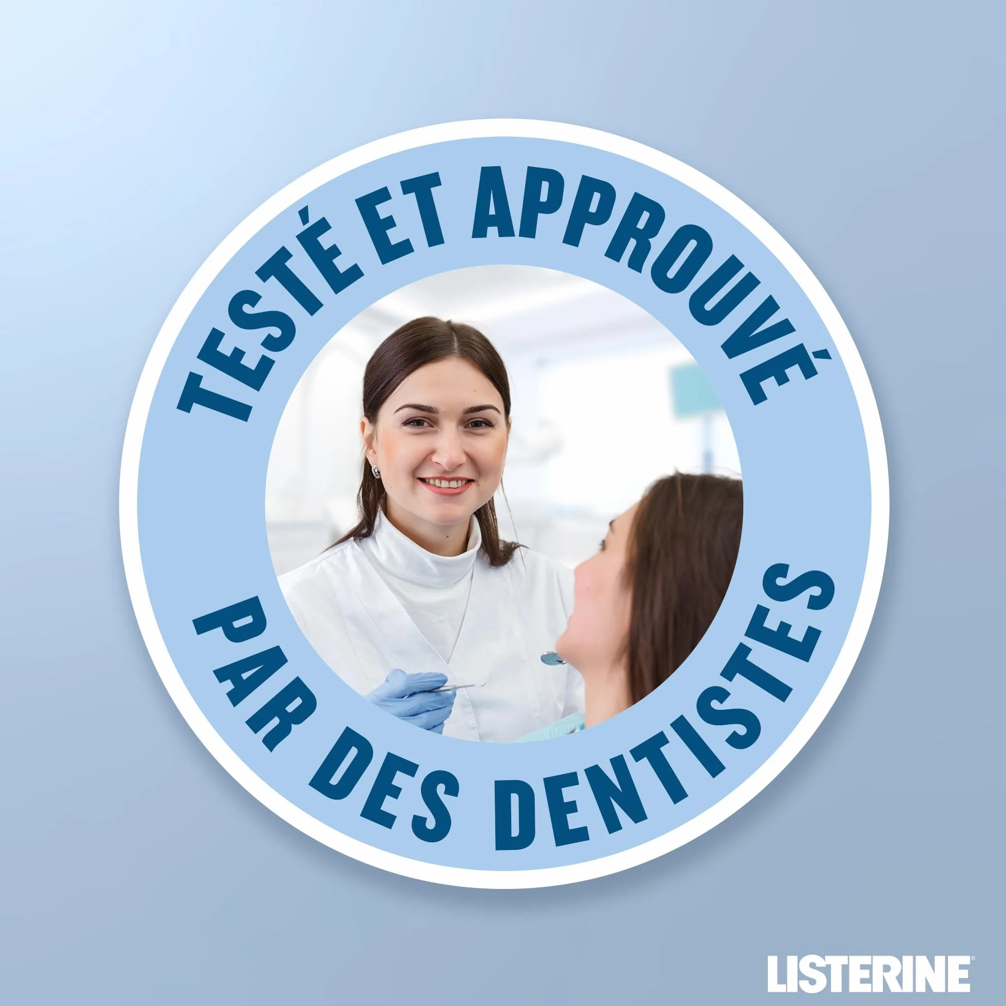 Listerine Bain de Bouche Soin Blancheur Goût Plus Léger 0% alcool Lot de 3 x 500 ml Menthe Douce Sans Alcool