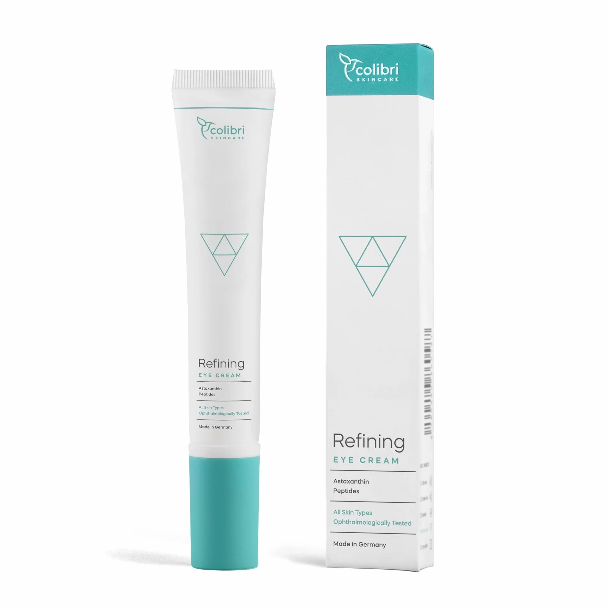colibri skincare Refining Eye Cream 20ml - Crème pour les yeux contre les rides et les cernes, aide à réduire les gonflements, pour une peau lumineuse et rebondie sous les yeux, creme contour