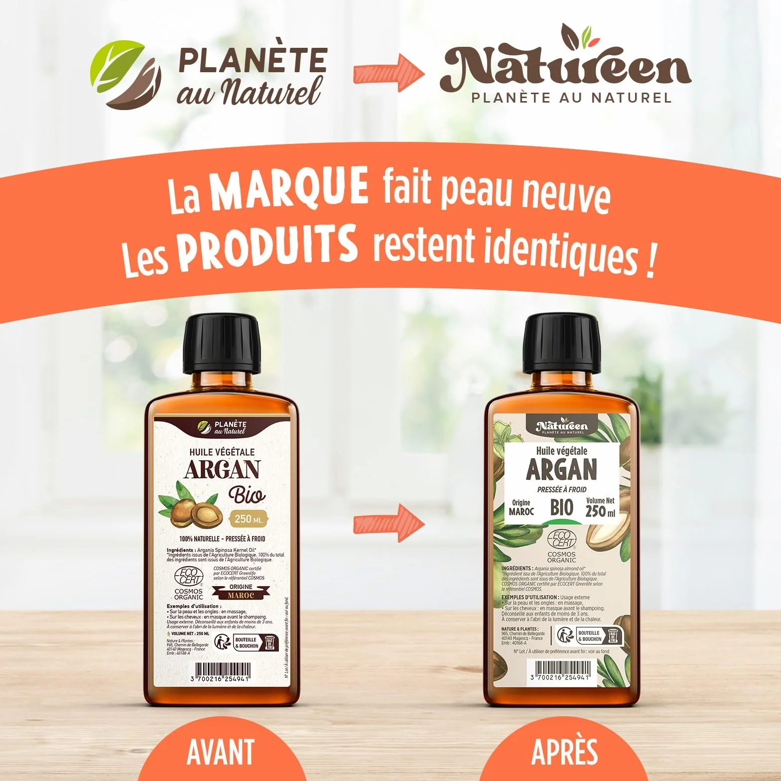 Huile d'Argan Bio du Maroc 250 ml