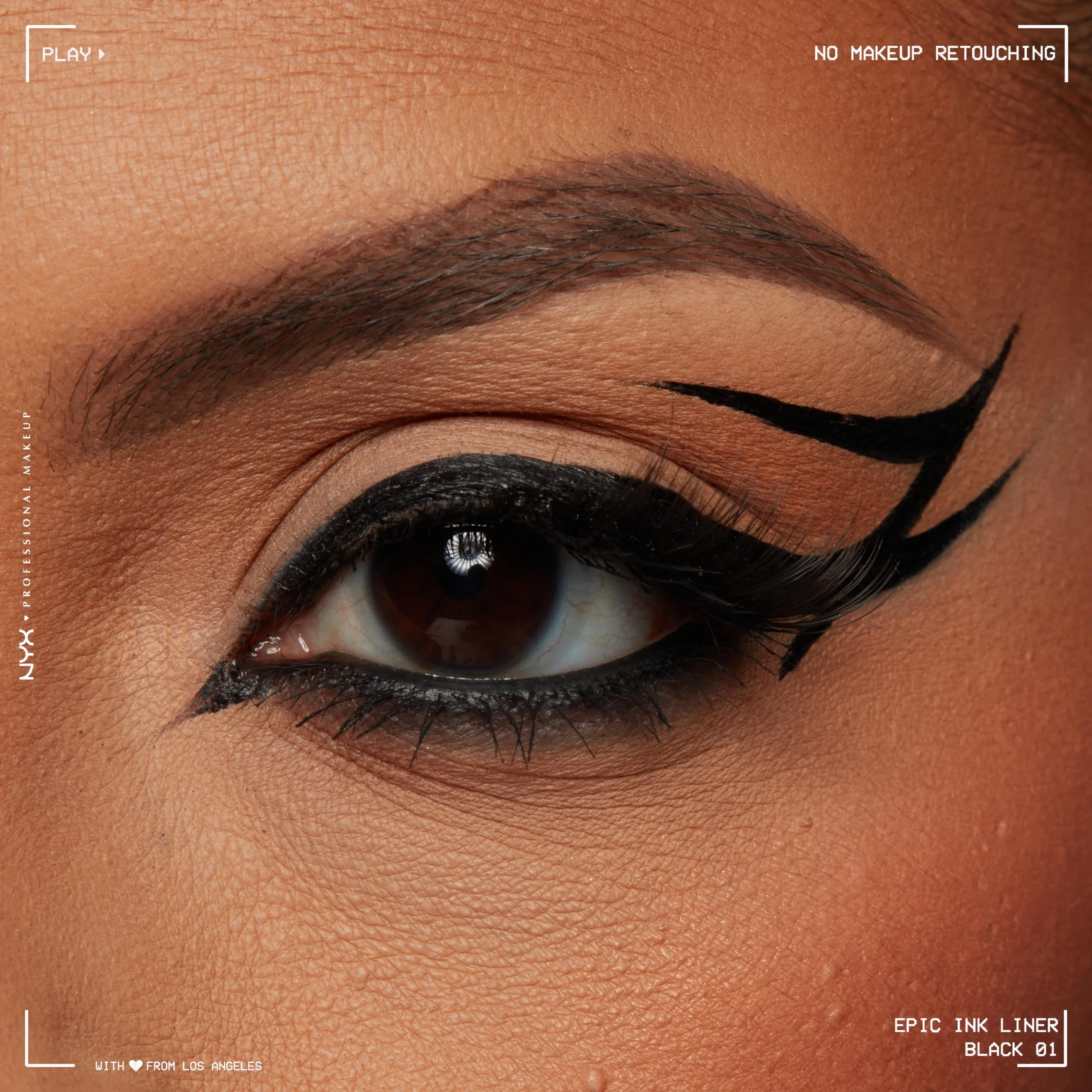 NYX Professional Makeup Epic Ink Liner Eyeliner Feutre Waterproof Black 01 Tracé Précis Couleur Intense Tenue Longue Durée