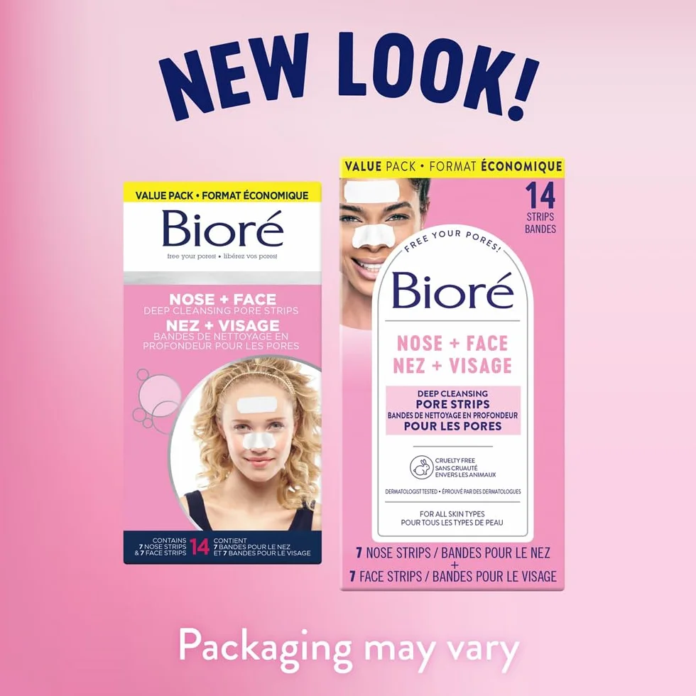 BIORÉ Patchs Ultra Purifiants à l'Hamamélis anti-points noirs pour le nez - boîte de 7