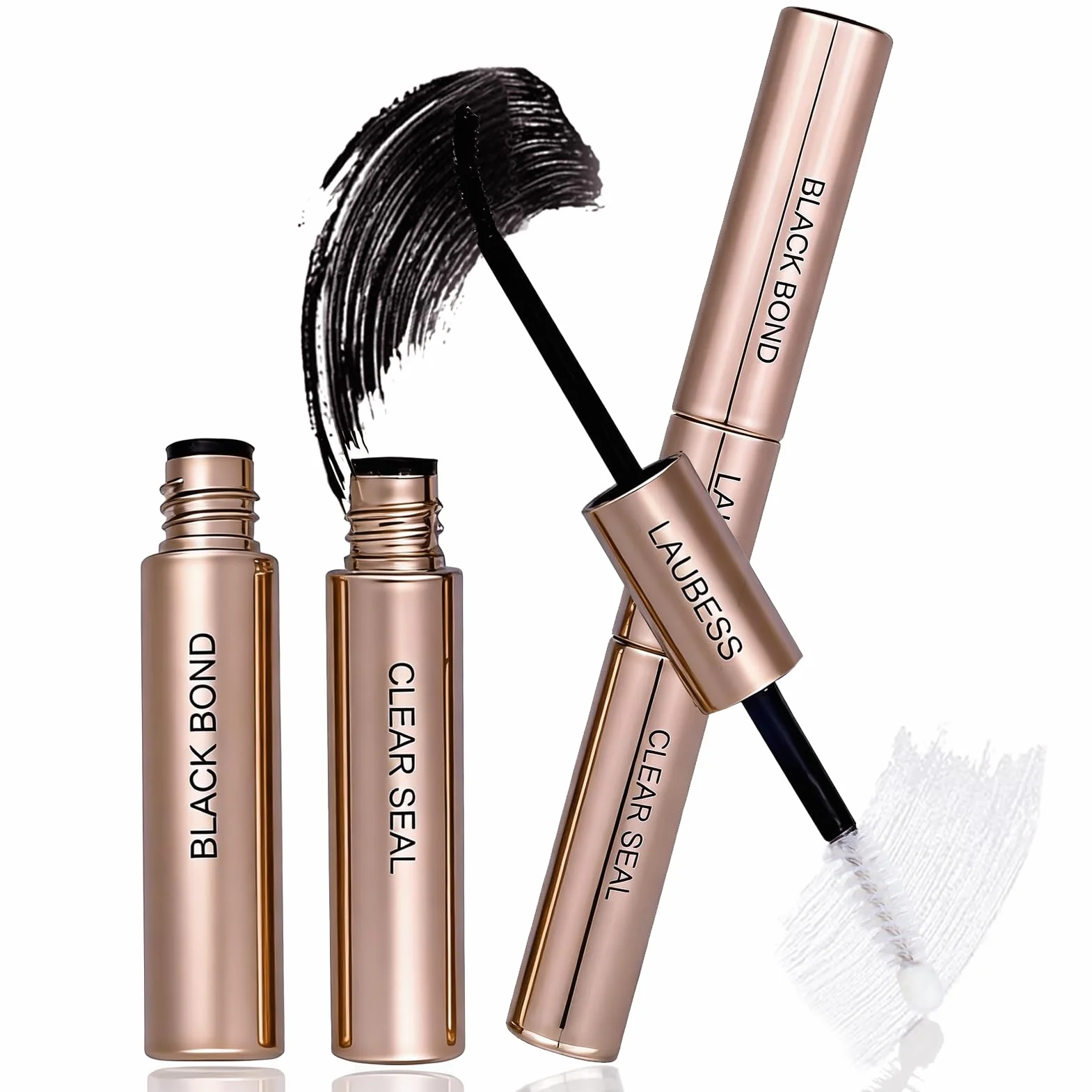 Colle Faux Cils Waterproof LAUBESS Extension Cils 10ml Black/Clear