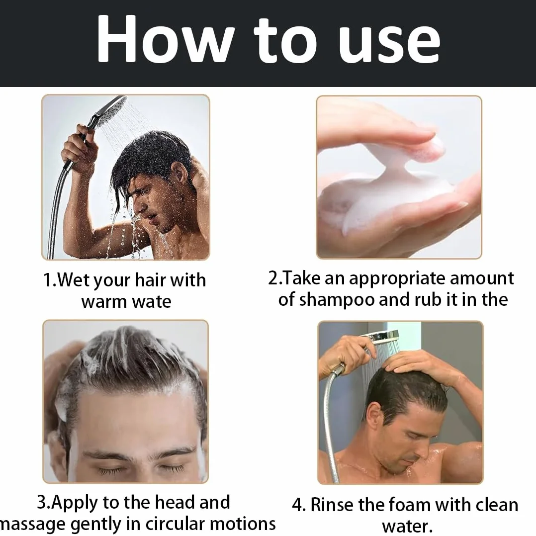 Hair Shampoo Anti Chute Shampoing Activateur de Racines Pousse Cheveux Hair Thickening Shampoo Accelerate Hair Growth 100ml