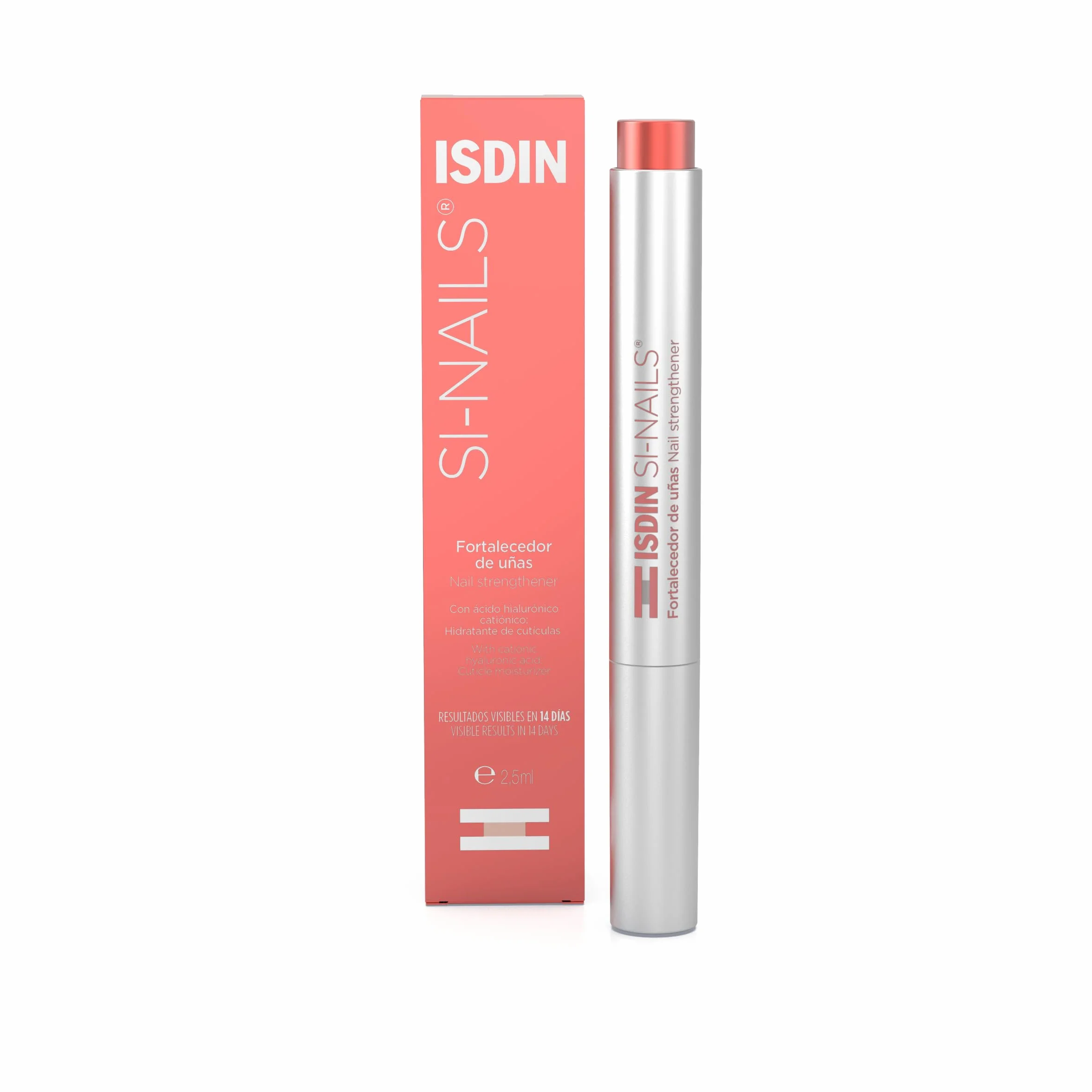 ISDIN Si-Nails Renforçateur pour Ongles Effet Invisible (2,5 ml) | Durcit et Favorise la Croissance | Hydrate les Ongles et les Cuticules | Efficace Même sur le Vernis | Résultats Visibles en 14 Jours