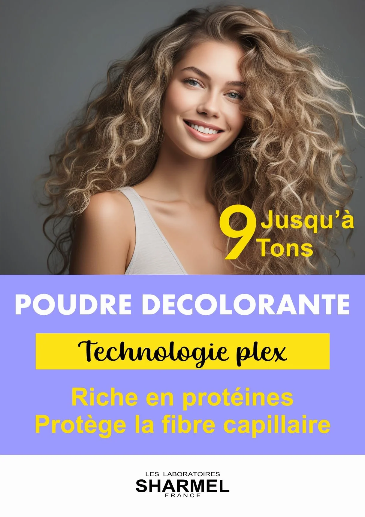 POUDRE DECOLORANTE 9 TONS AVEC TEHNOLOGIE PLEX HAUTE PROTECTION 500GR