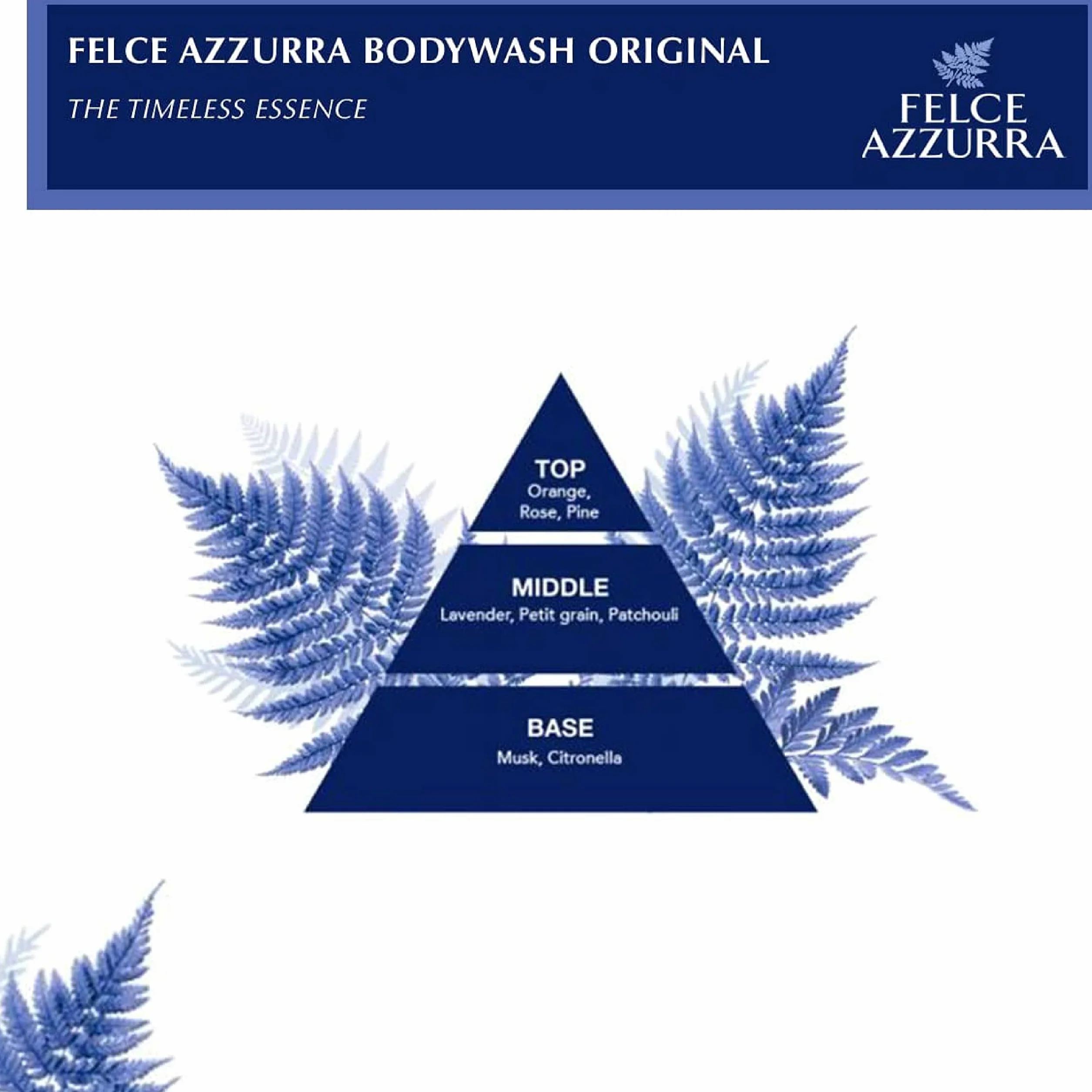 Felce Azzurra Bain moussant Original, 650 ml (Lot de 6)