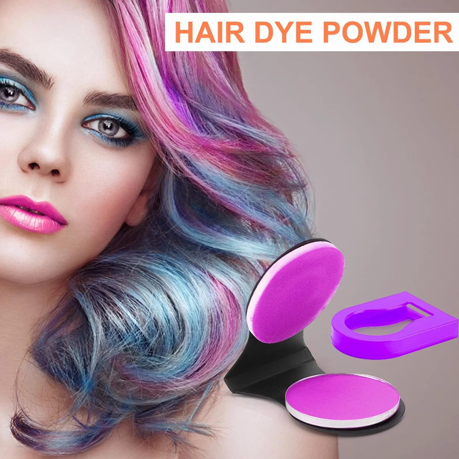 TNSLAND Coloration Temporaire Cheveux 8 Couleurs Craie Cheveux Lavable Maquillage Fête
