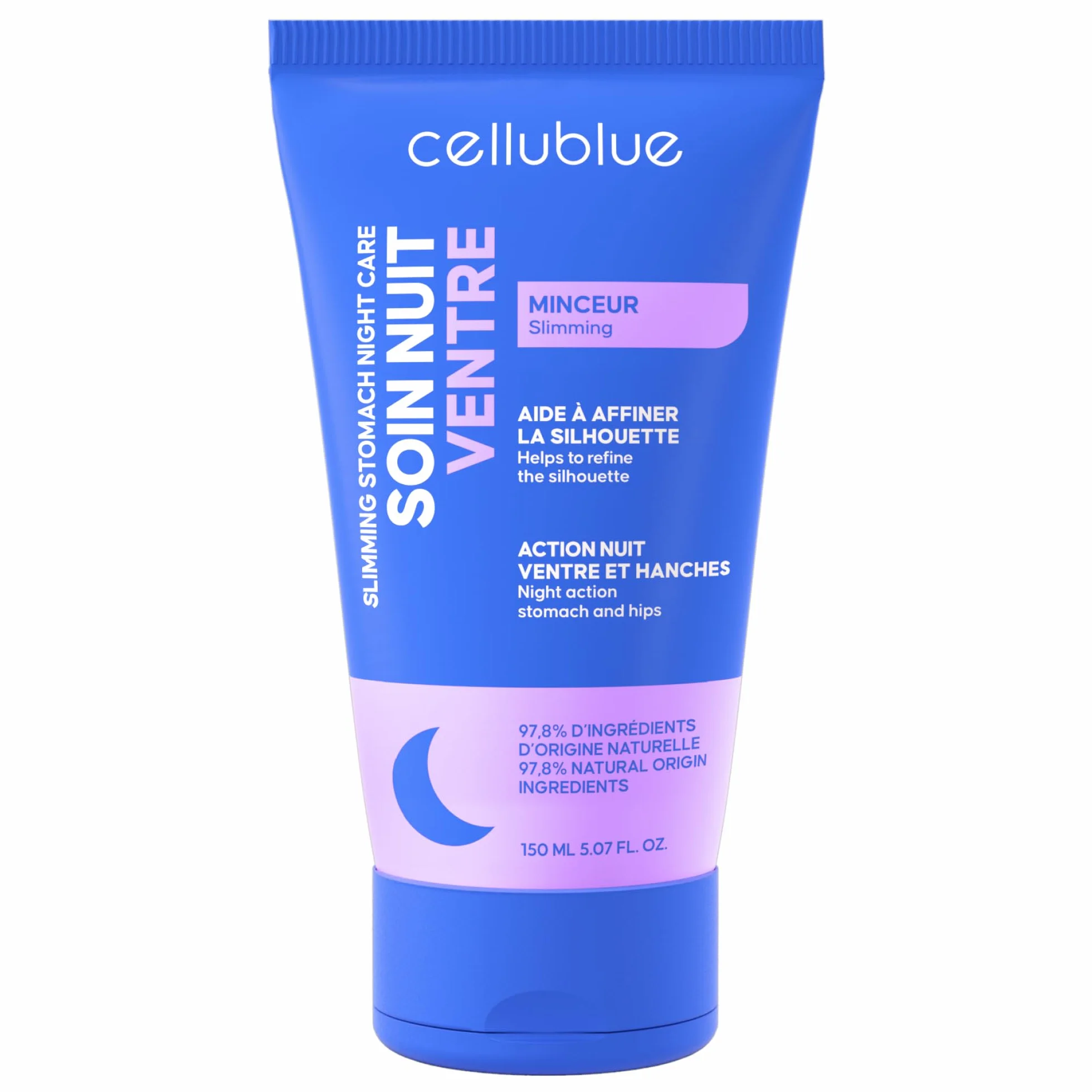 Crème Minceur Nuit Ventre Cellublue – Réduit et affine le ventre pendant la nuit, peau plus ferme, lissée et tonique, soin ciblé pour silhouette harmonieuse