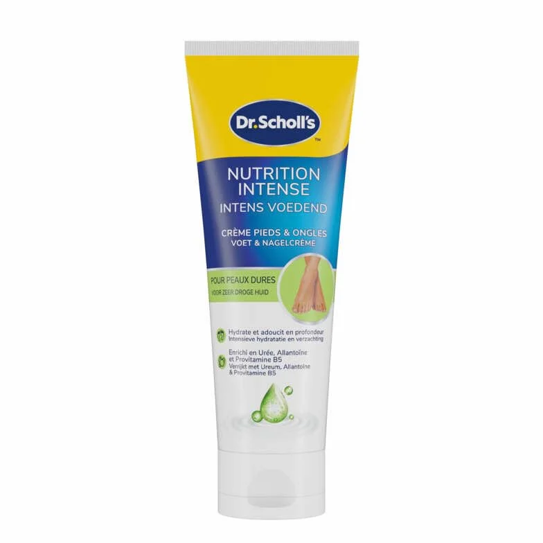 Scholl Crème Pieds Nutrition intense 75ml Hydrate en profondeur Allantoïne provitamine B5