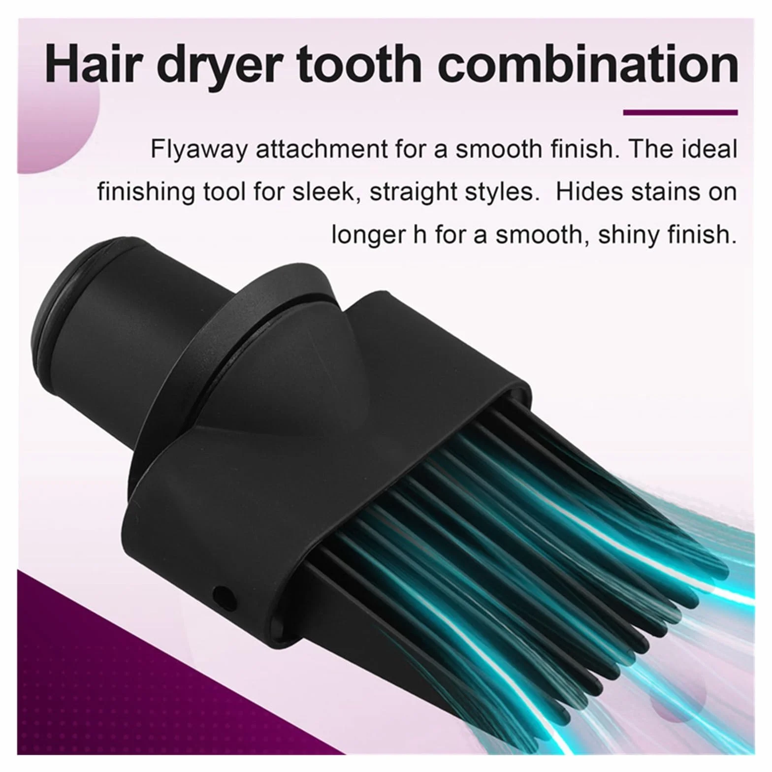 Peigne À Dents Larges, Accessoire Compatible Avec Le Sèche-cheveux Dyson Supersonic, Embout Amovible HD16-Y48A