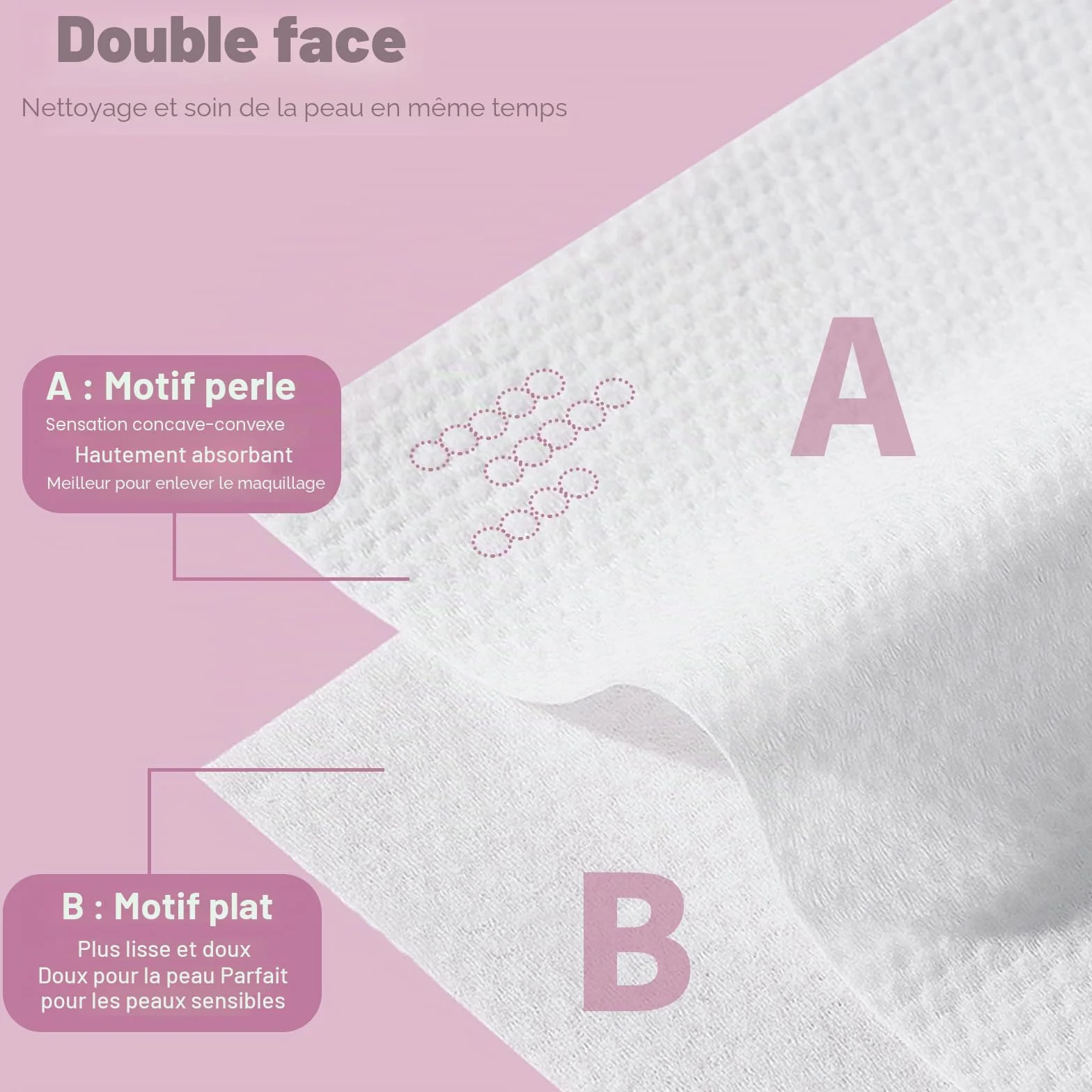 Serviettes jetables en coton doux lot de 100 pour lavage séchage nettoyage visage soins peau démaquillage