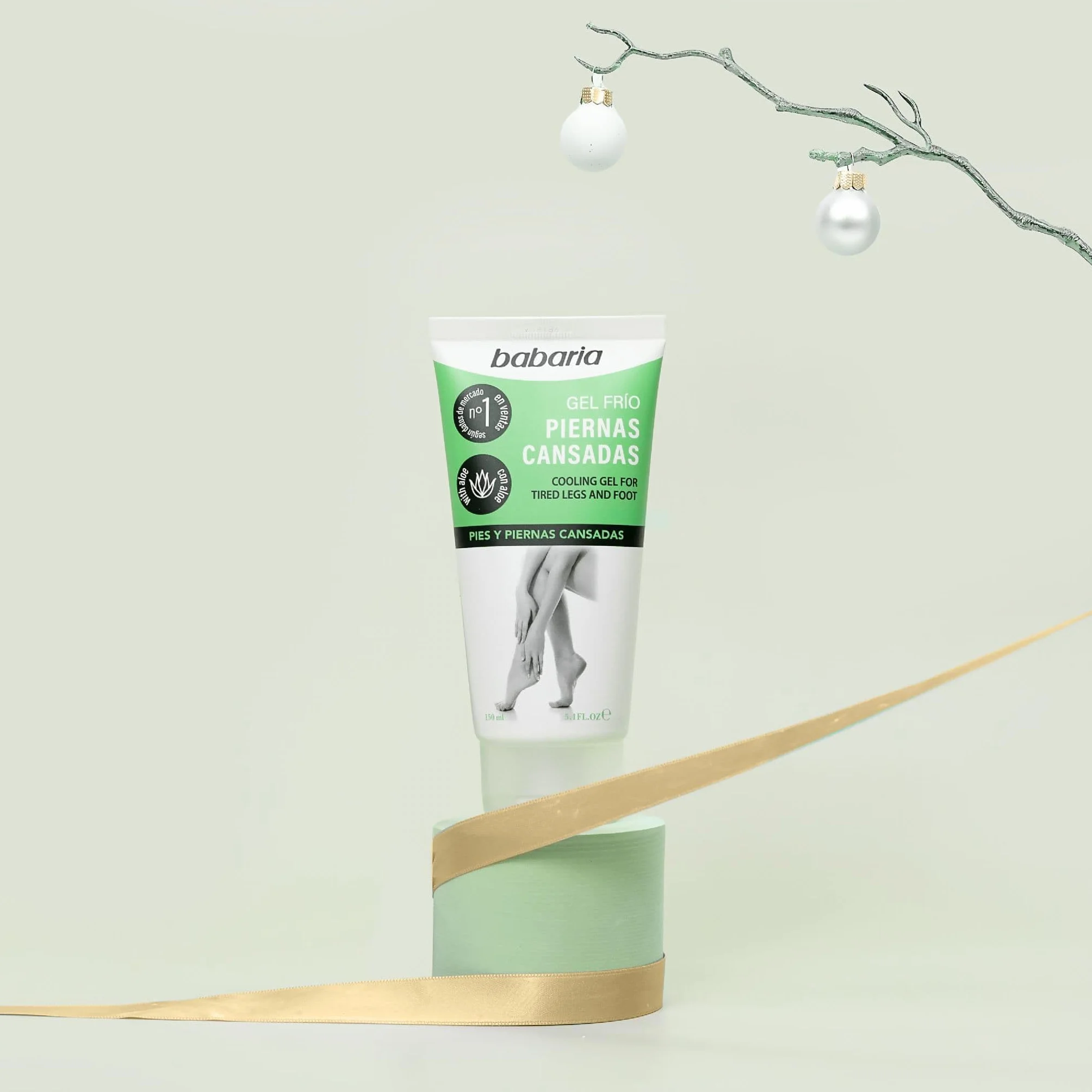Babaria Gel Froid Jambes Fatiguées 150ml Crème Anti-inflammatoire Hydratant Aloe Vera
