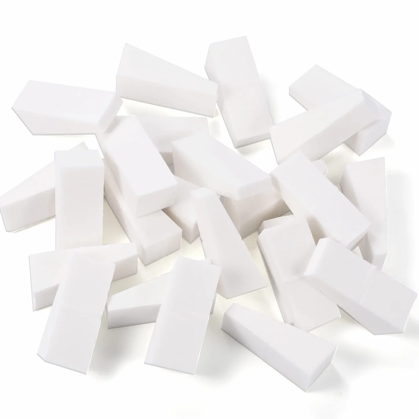 Éponges Maquillage Triangle Sans Latex 24 Pièces pour Fond de Teint (Blanc)