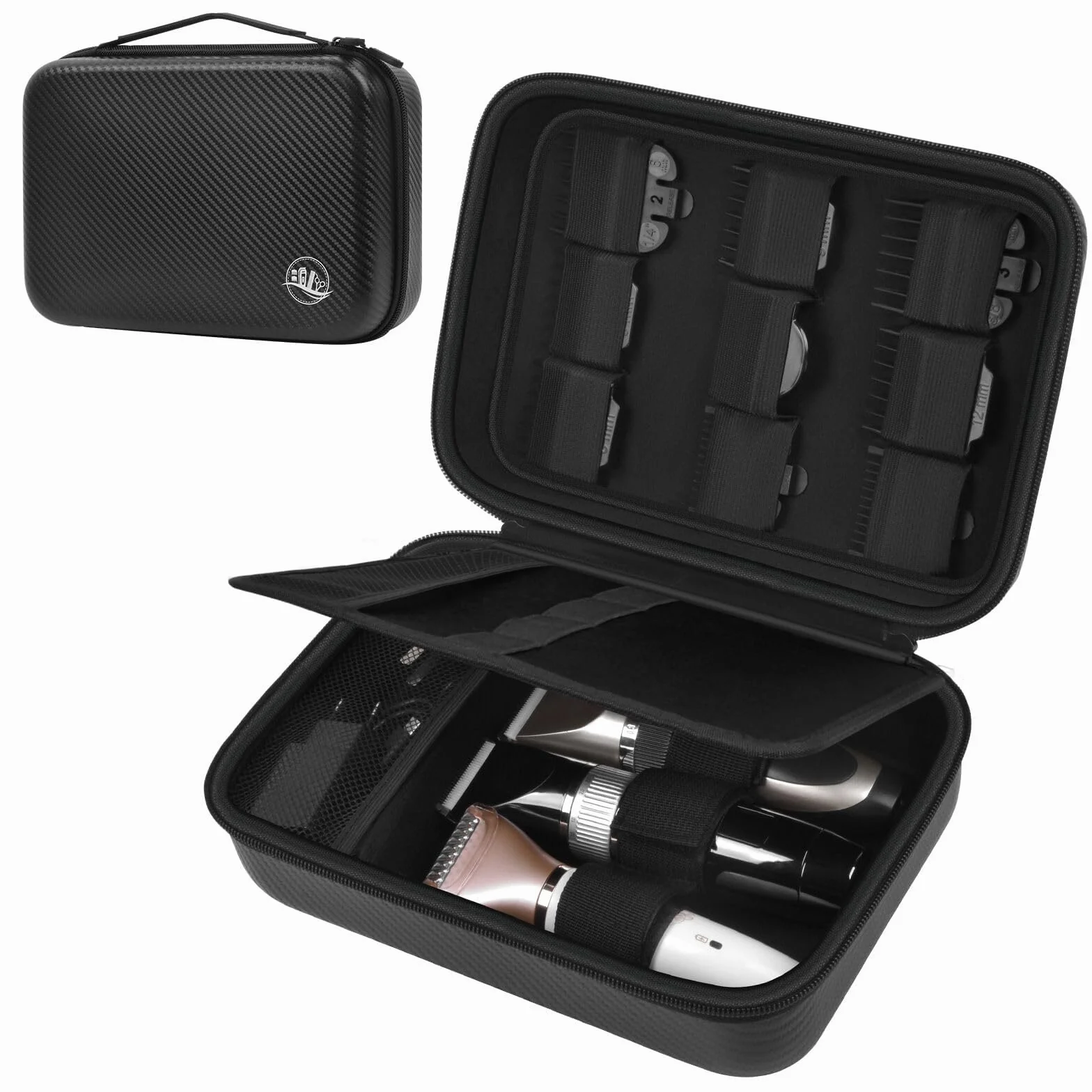 Boobowl Sac Accessoire Tondeuse pour Clipper et Accessoires, Boîte de Tonte pour Homme, Support de Rangement Portable pour Tondeuse à Cheveux, Kit de Protection et Toilettage (Seulement la Boîte