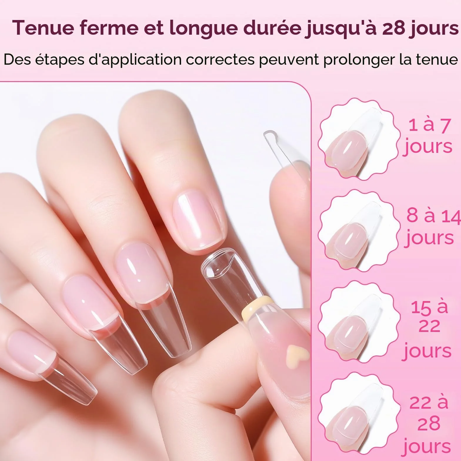 Makartt Colle Faux Ongles Extra Forte 7ml Professionnelle pour Ongles Acryliques Longue Tenue