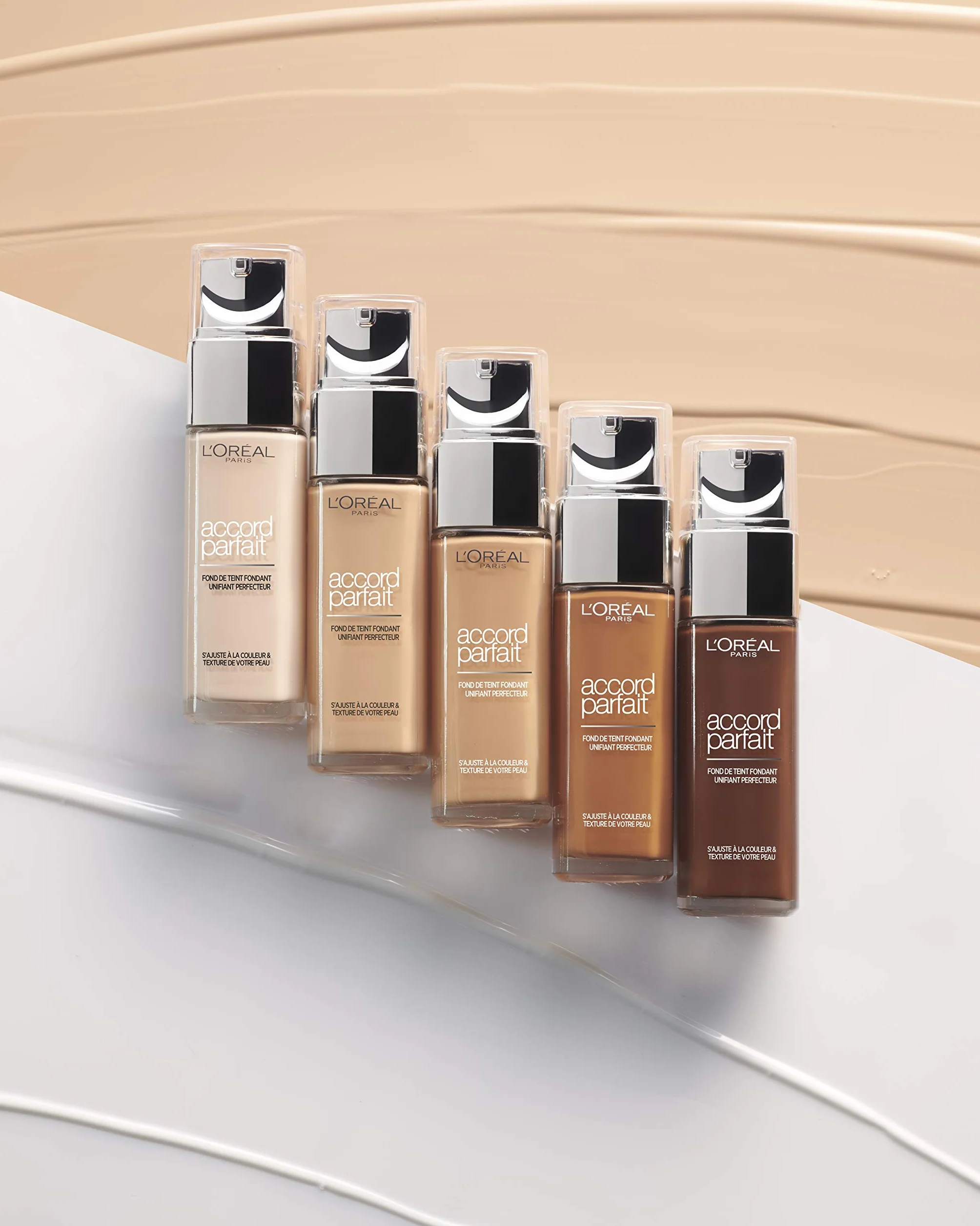 L'Oréal Paris Fond de Teint Fluide Hydratation 24H Acide Hyaluronique Teinte Beige Doré 3.D 30 ml