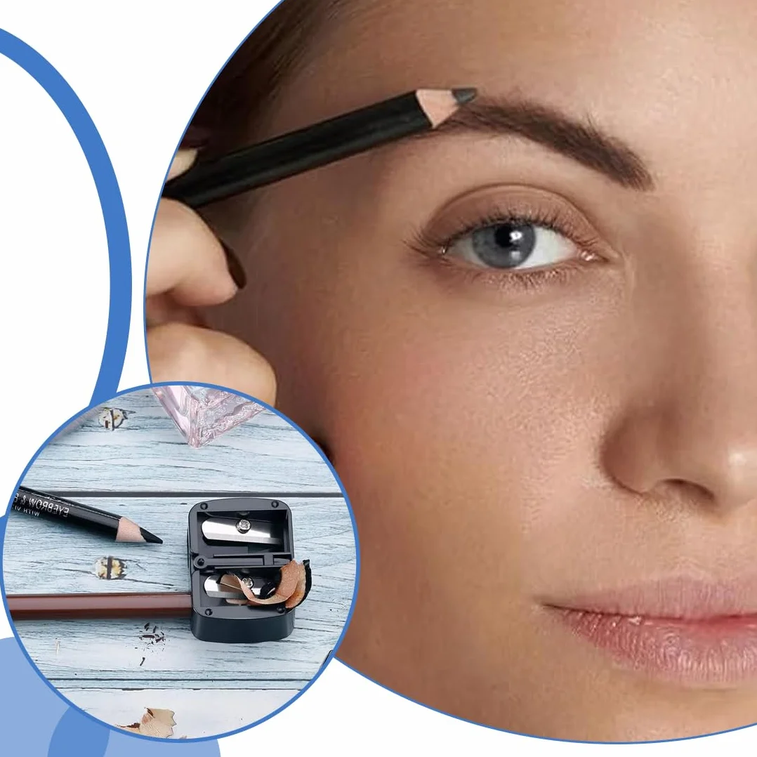 Taille crayon maquillage avec reservoir, Accessoires de maquillage - 2 Pièces