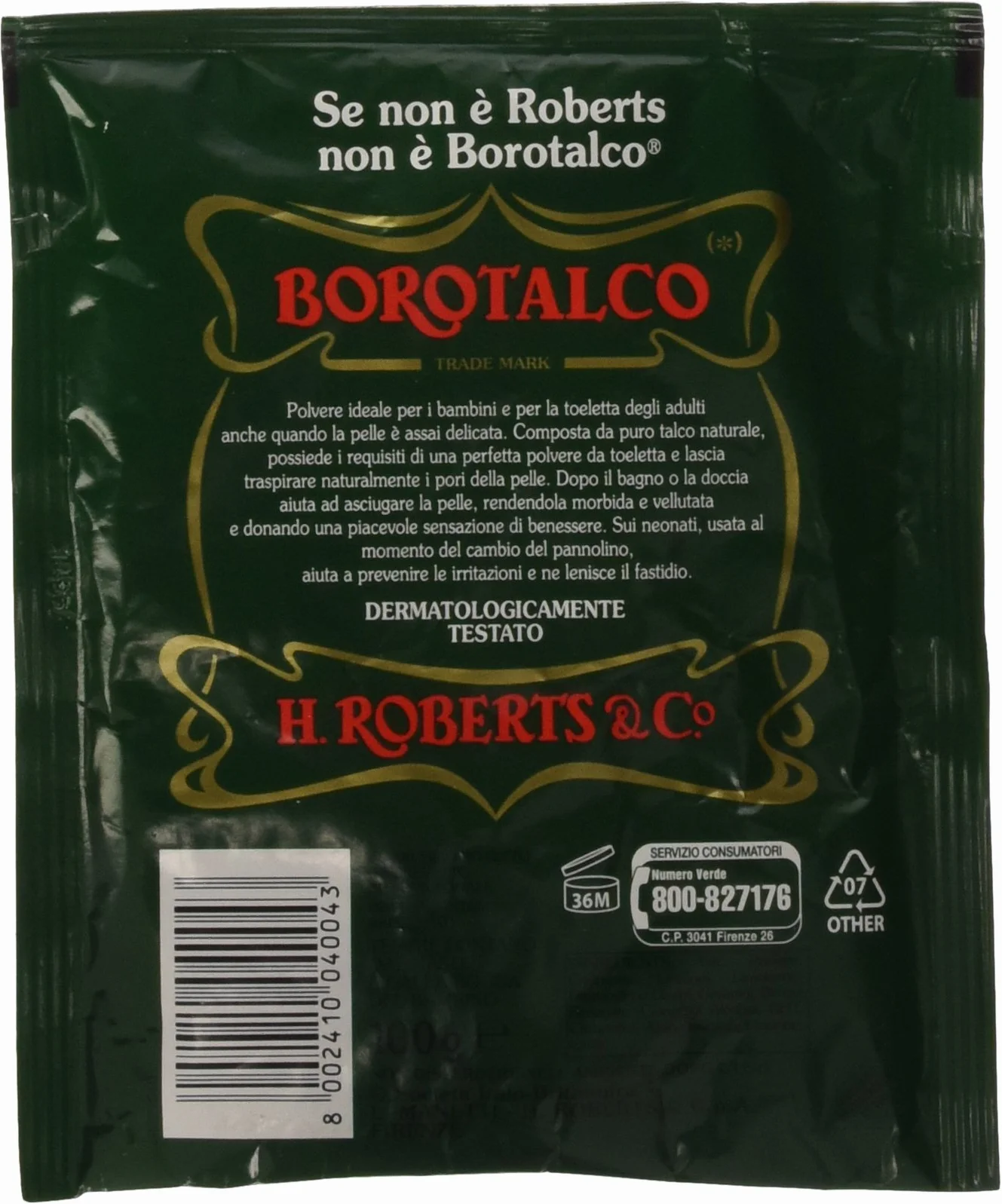 Borotalco Talc Lot de 24 Sachets 100 g