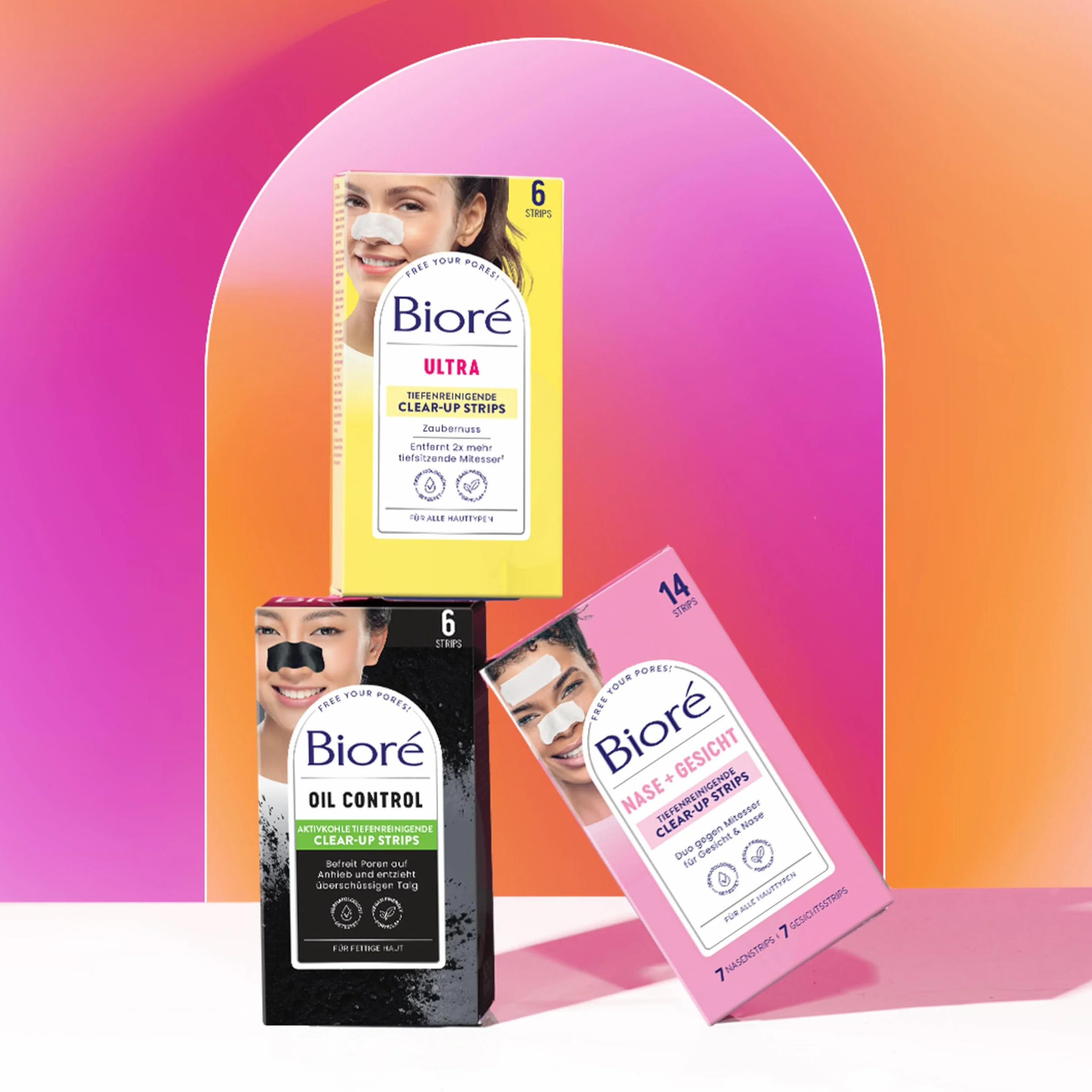 BIORÉ Patchs Ultra Purifiants à l'Hamamélis anti-points noirs pour le nez - boîte de 7