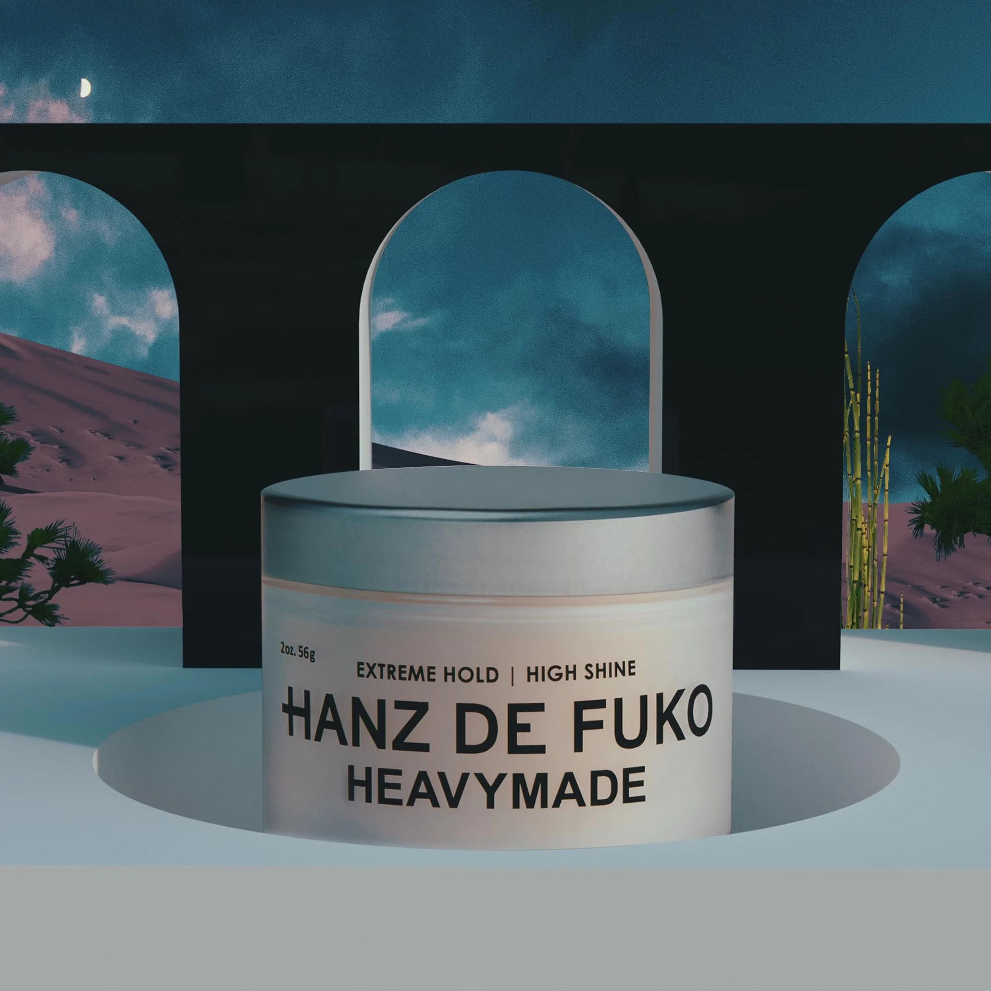 Hanz de Fuko Heavymade – Pomade premium pour homme – tenue extrême, haute brillance – vegan – ingrédients bio certifiés – 56 g