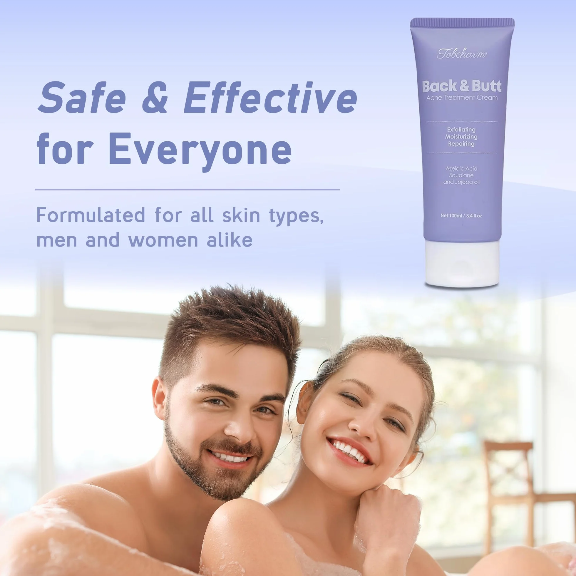 Crème Anti-Acné Tobcharm Acide Azélaïque Traitement Visage Boutons Fessiers Akne Hormonale