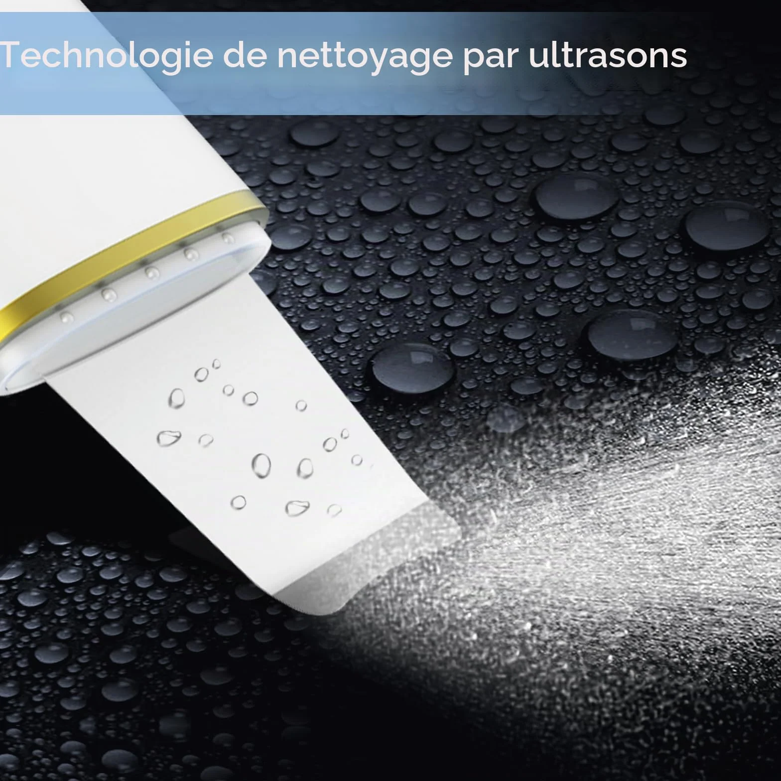CARER SPARK Épurateur de Peau, Epurateur Ultrasonique Visage avec 4 modes, Spatule pour la peau Vibration Peeling Appareil de Nettoyage Pore et Point Noirs