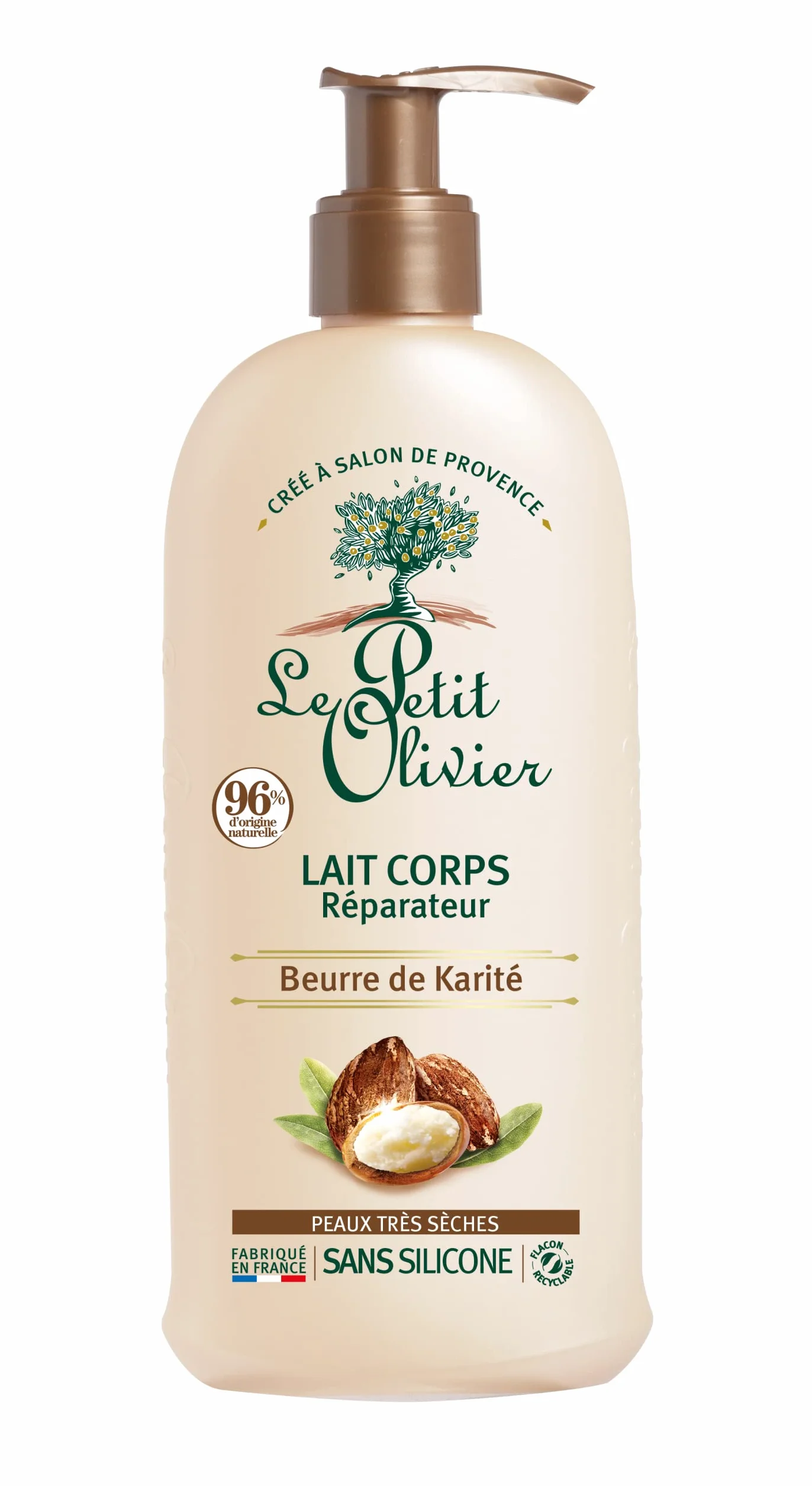 LE PETIT OLIVIER Lait Corps Réparateur Beurre de Karité Peaux Très Sèches 250 ml