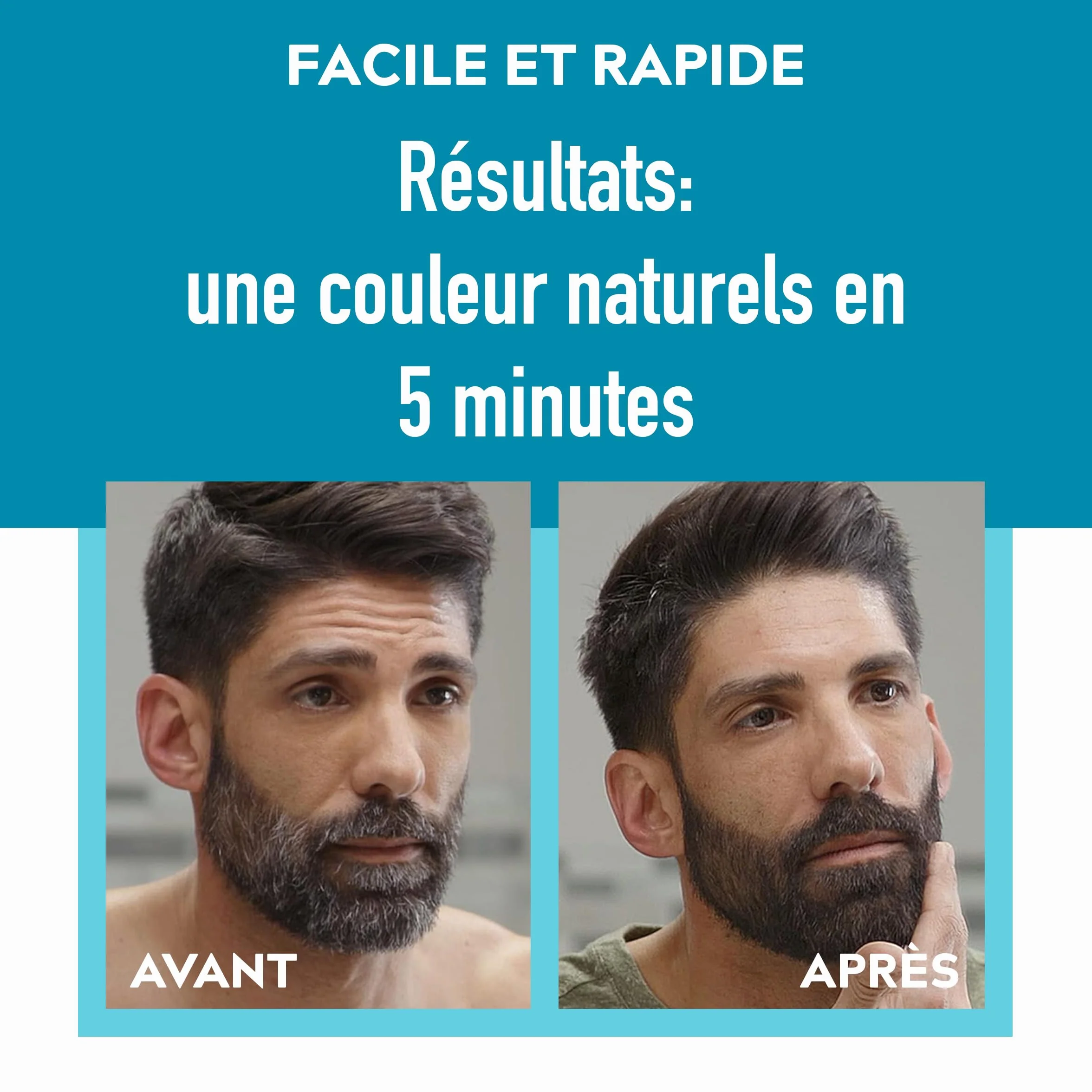 Just For Men Barbe & Moustache Coloration Homme Châtain Foncé M45 Sans Ammoniaque