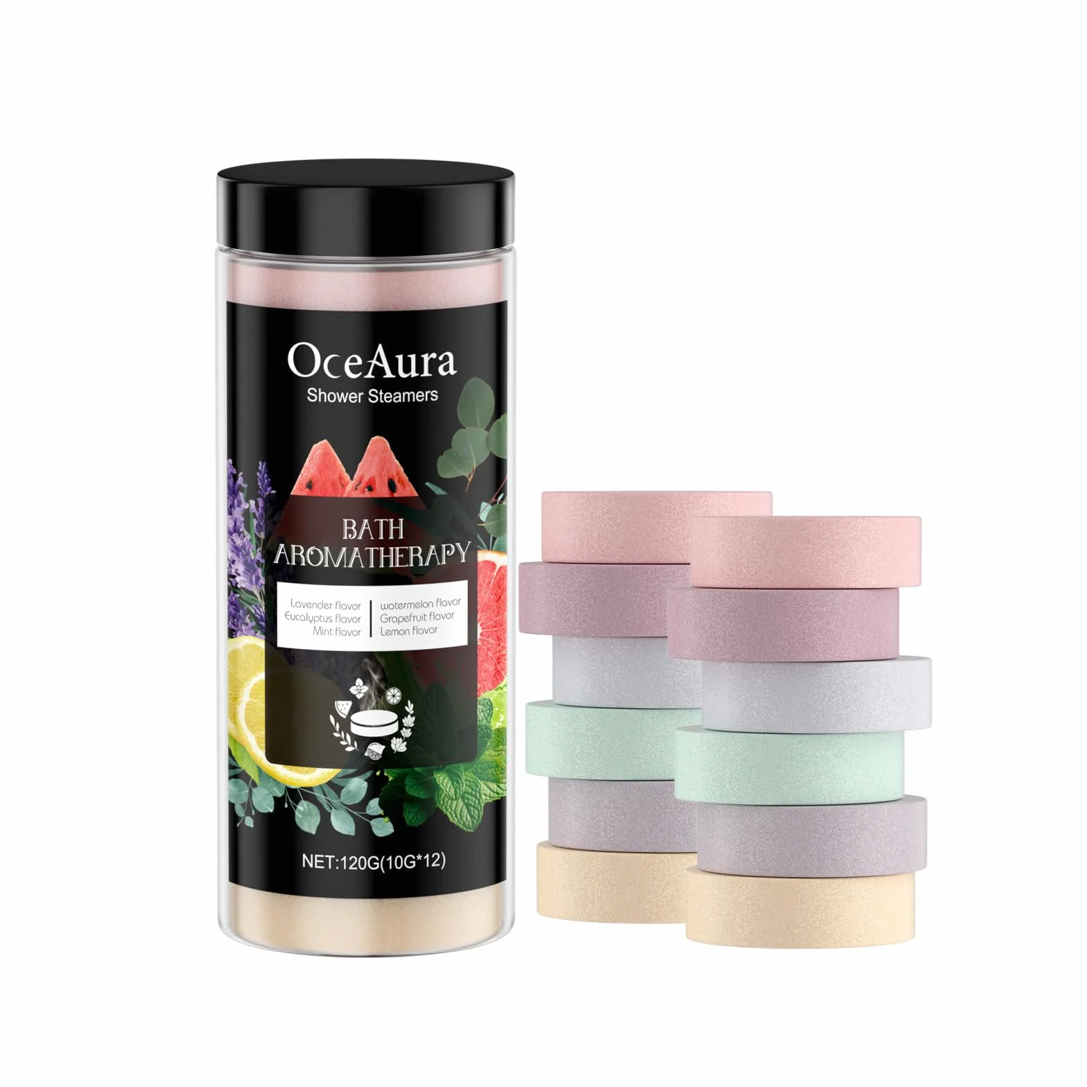 Lot de bombes de bain apaisantes - Bombes de douche naturelles pour détente