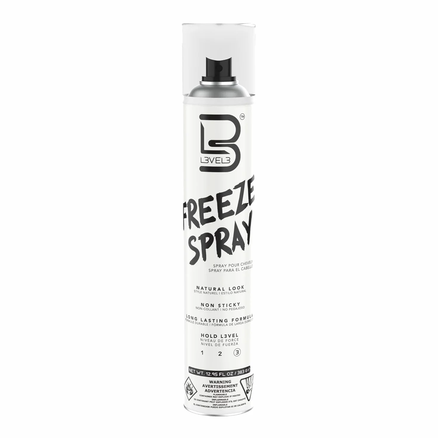 L3 Spray pour cheveux Level 3 - Longue durée et forte - 400 ml