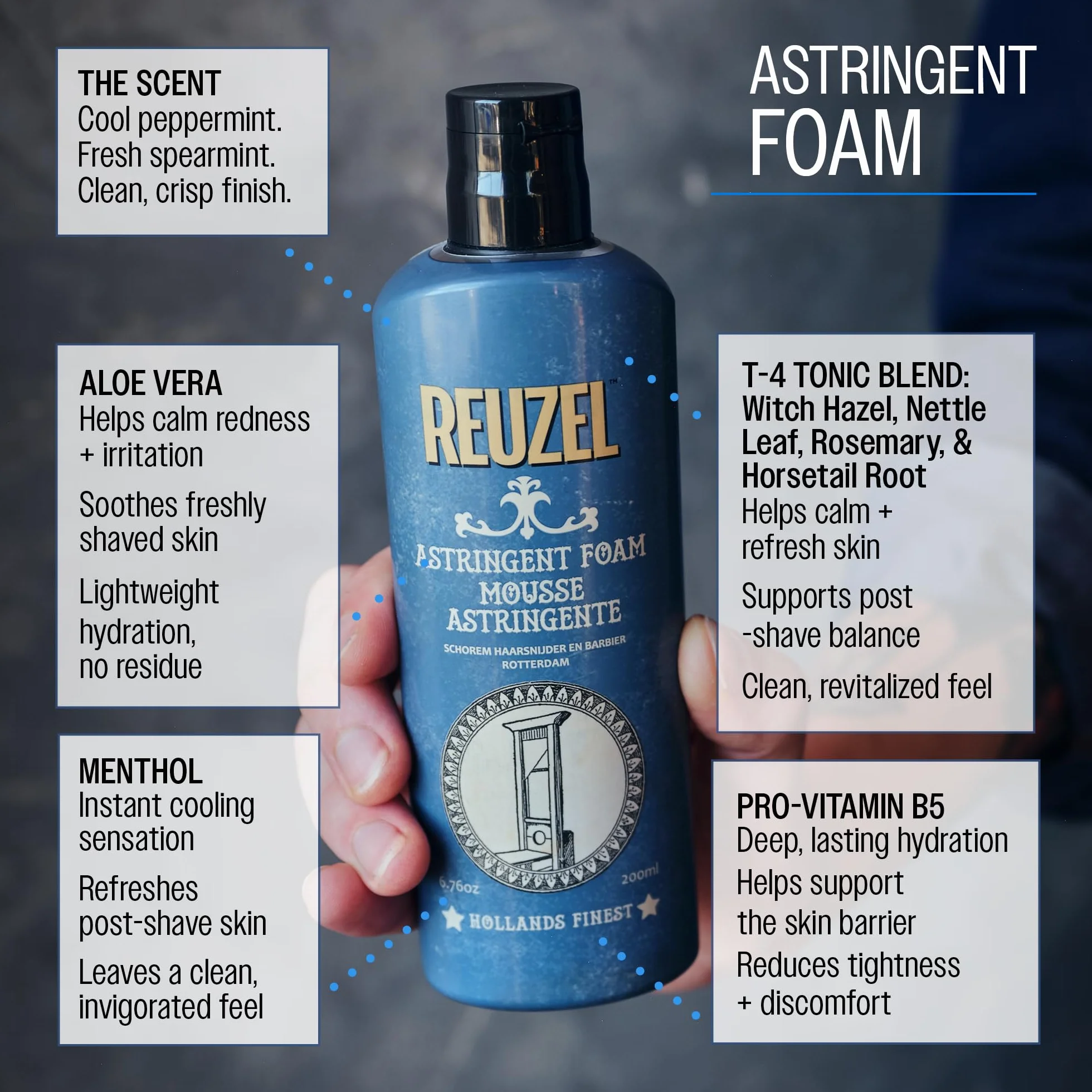 REUZEL Astringent Mousse 200 ml