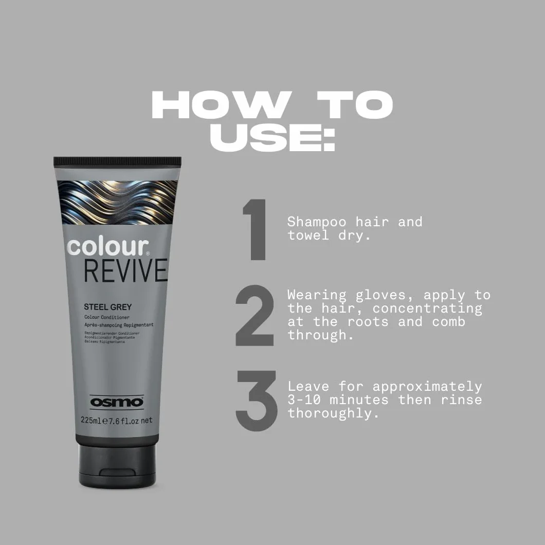 Osmo Colour Revive Steel Grey Colour Conditioner 225ml