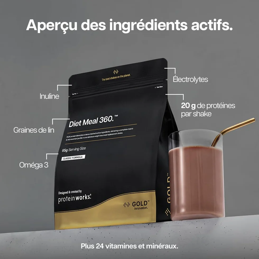 The Protein Works Substitut de Repas Hyperprotéiné Chocolat Onctueux 1kg