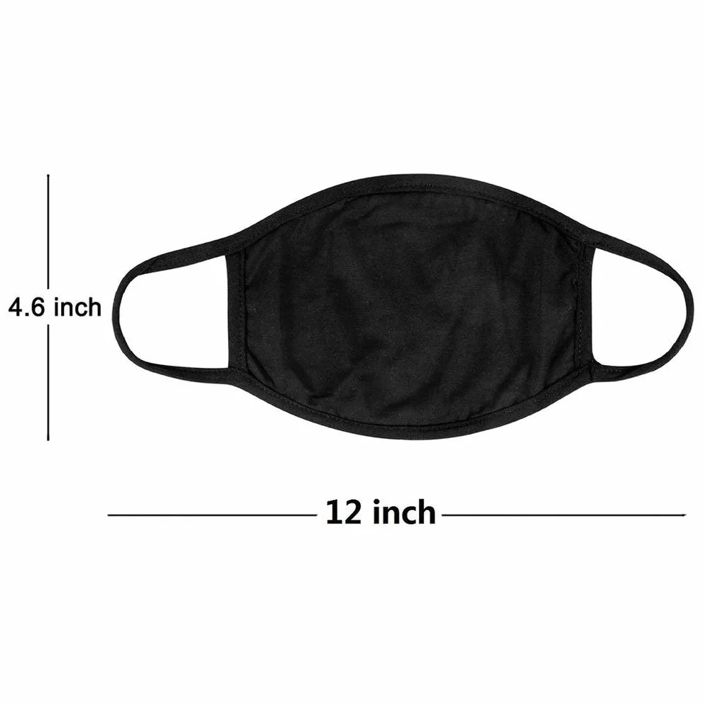 Masque de protection 100% Coton Lavable Réutilisable Noir
