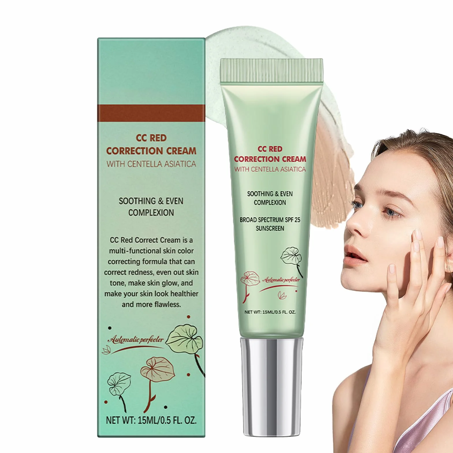 CC Red Correct Crème anti-rougeurs Centella Asiatica SPF 25 15 ml Soin visage coréen