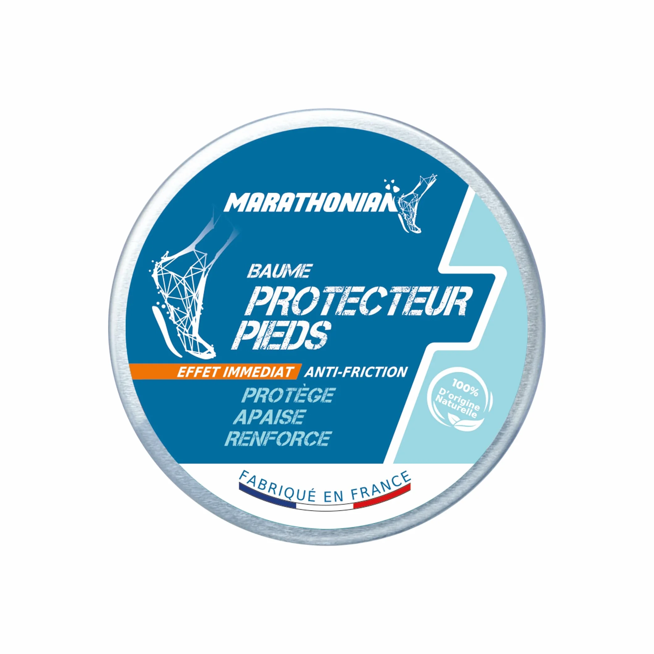 Baume Protecteur Pieds 3 en 1 Anti-frottement 100% Naturel Fabriqué en France