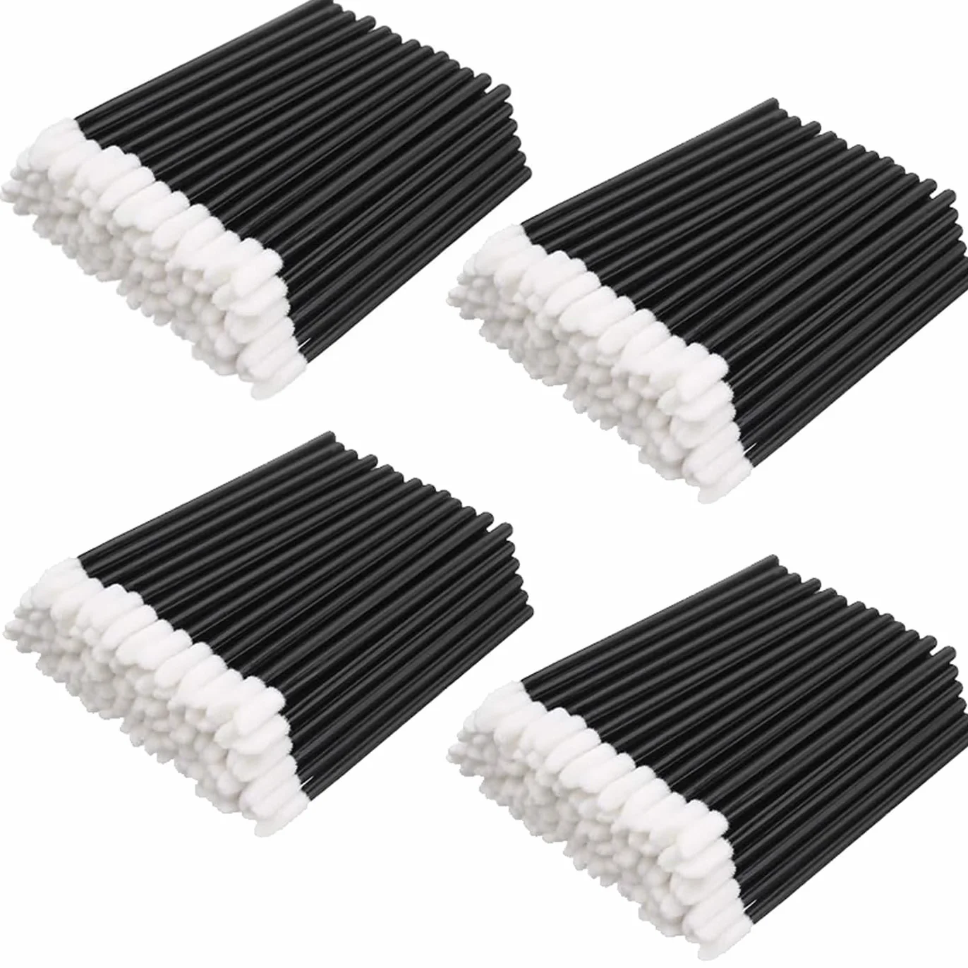 BetterJonny Pinceau à Lèvres 400 Pièces Applicateur Brosse Maquillage Kit Noir