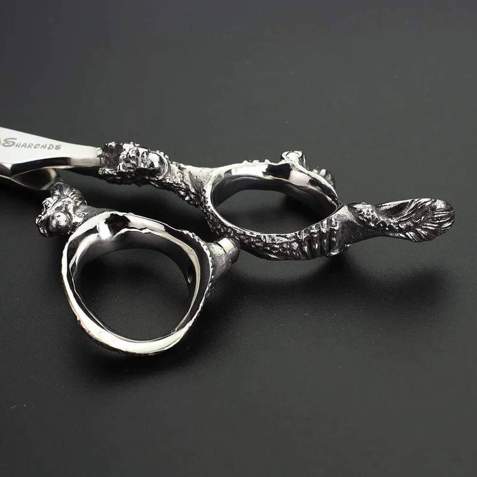 Japan 440C Lot de 2 ciseaux de coiffure professionnels 15,2 cm