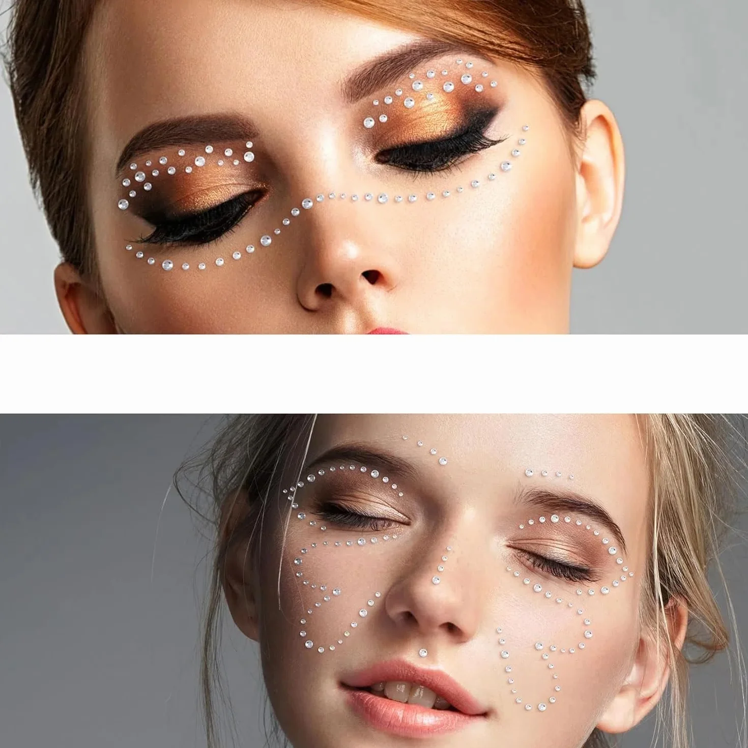 Strass Autocollant Visage Adhésif Rond Festival Maquillage Yeux Ongles Corps DIY Décoration Carnaval