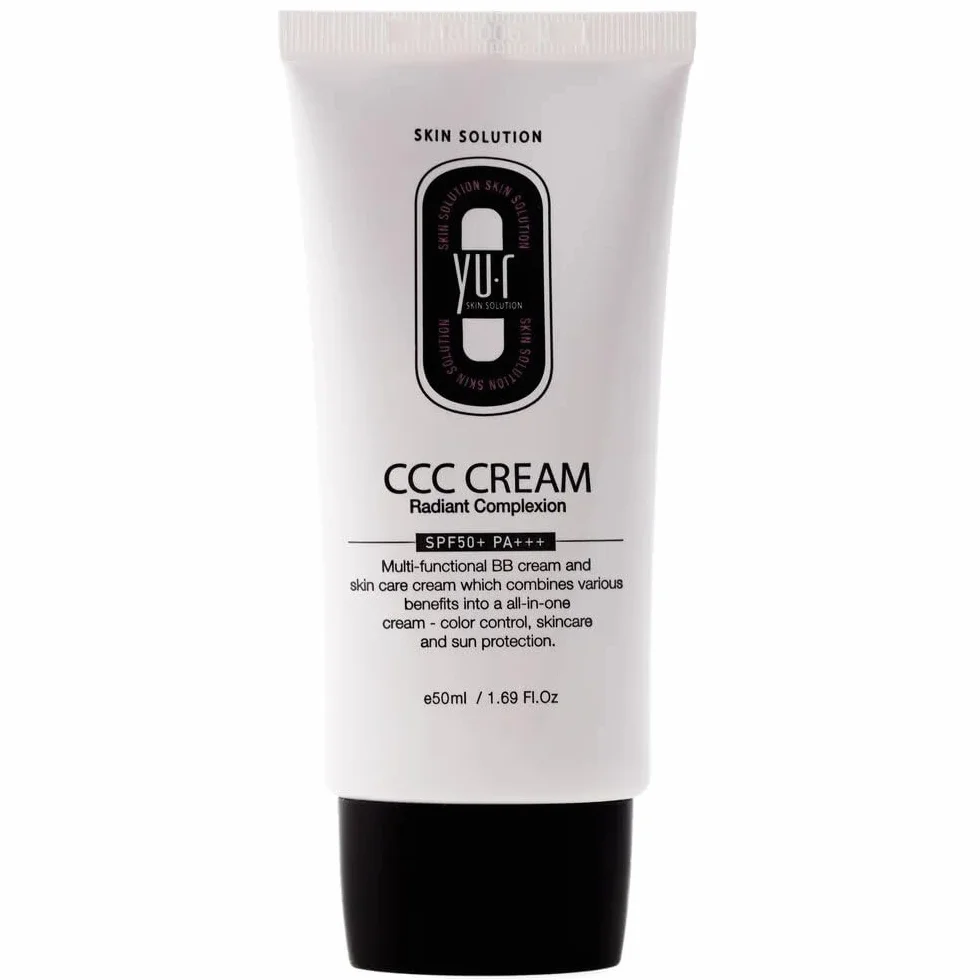 Yu.r CCC Crème SPF50+ PA+++ 3 en 1 CC Protection UV Hydratation Coloration Naturelle 50 ml