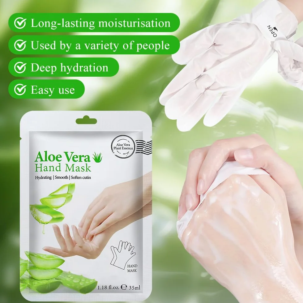 Gants Hydratants 6 Paires Masque de Main Nourrissant Exfoliants Peau Sèche