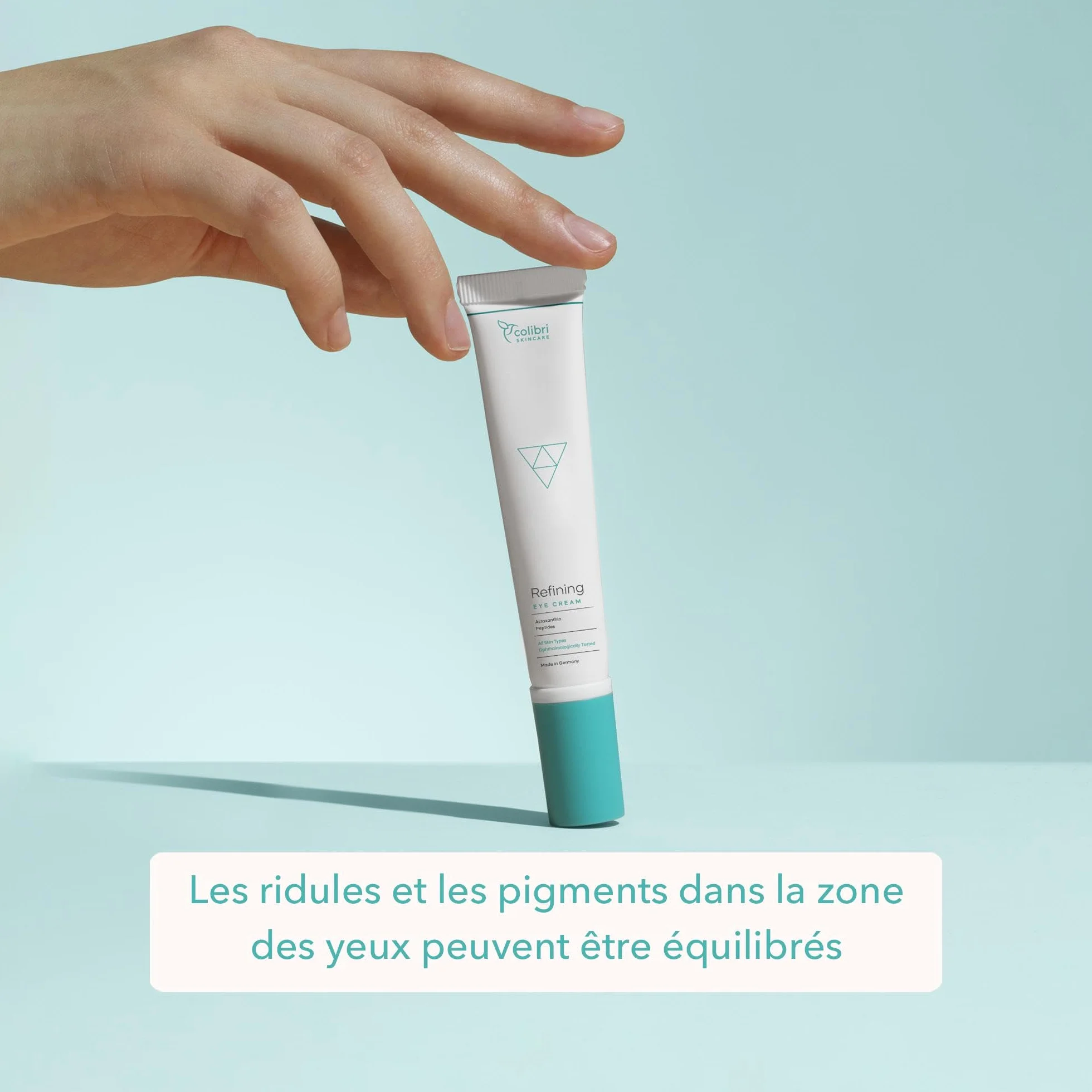 colibri skincare Refining Eye Cream 20ml - Crème pour les yeux contre les rides et les cernes, aide à réduire les gonflements, pour une peau lumineuse et rebondie sous les yeux, creme contour