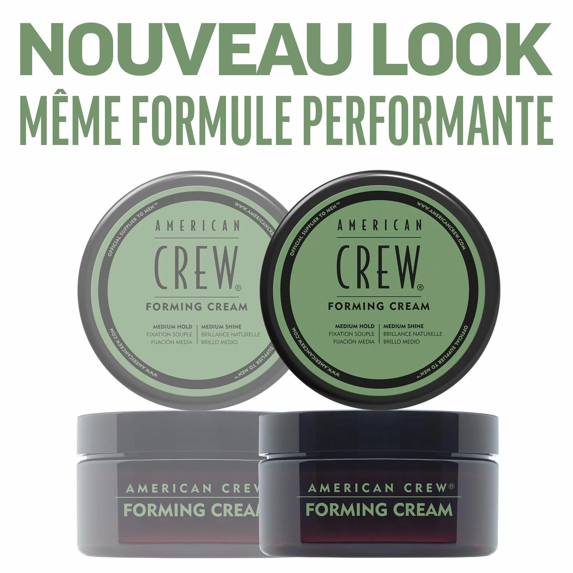 American Crew Forming Cream Cire Cheveux Homme Fixation Brillance Moyenne 85 g