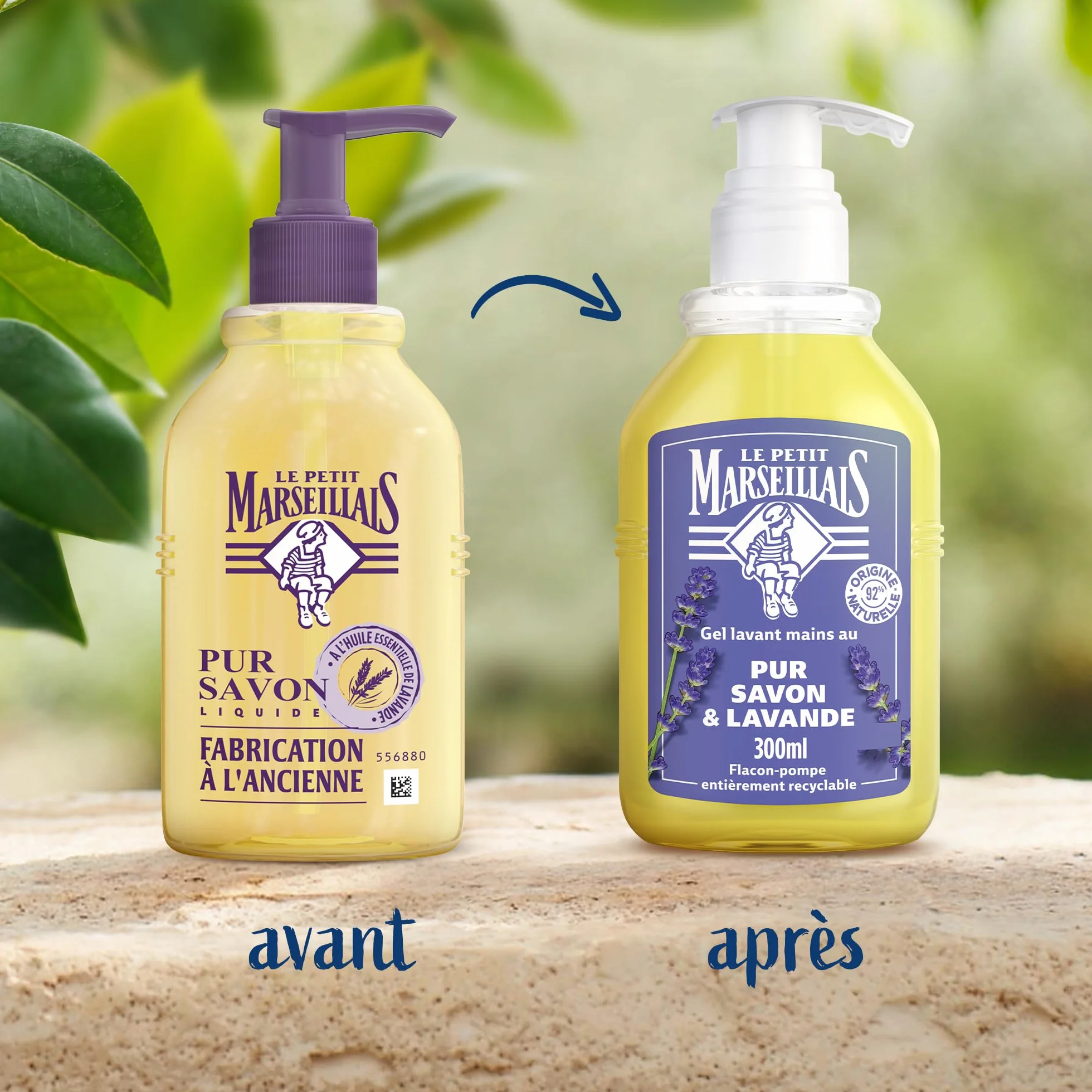Le Petit Marseillais Gel Lavant Mains Pur Savon & Lavande 300 ml – Savon Liquide pH Neutre