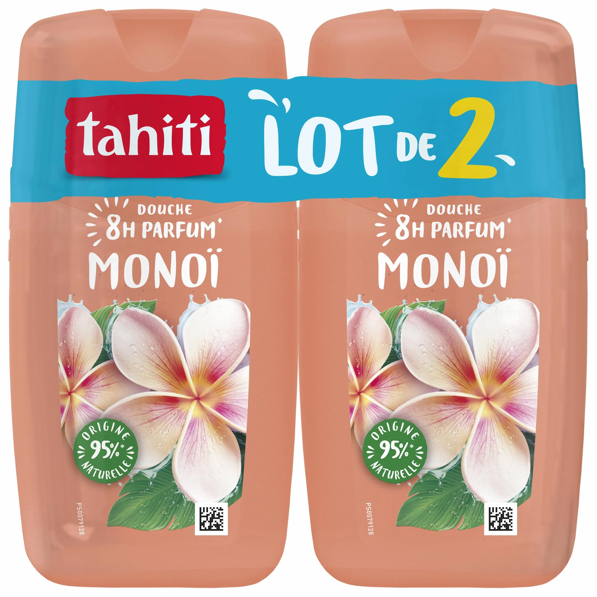 TAHITI Gel Douche Parfum 8h Monoï 250 ml x2