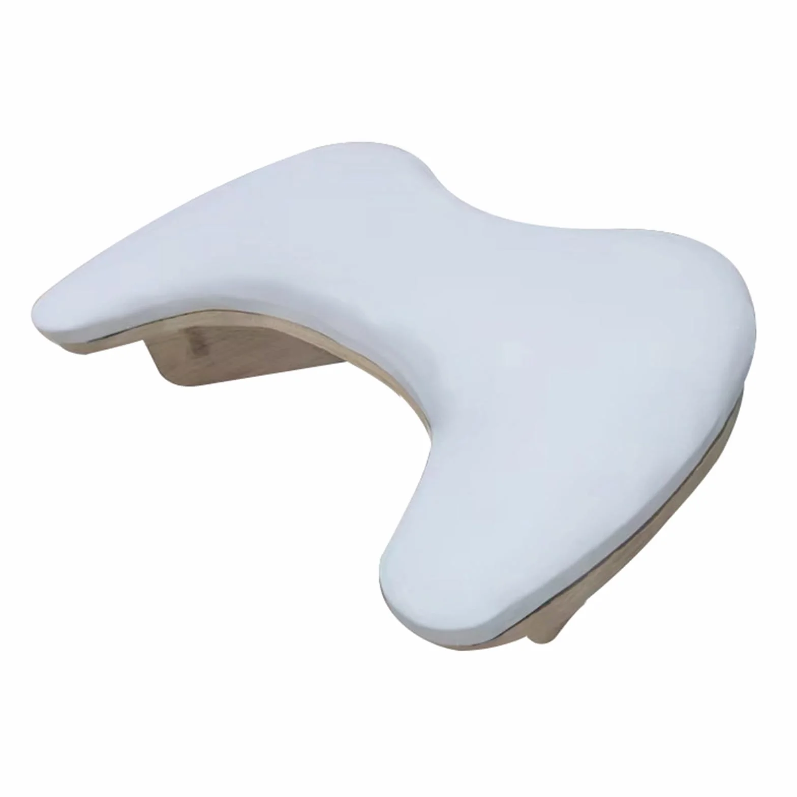 Repose-poignet en forme de U pour studio de manucure - Repose-poignet pour technicien des ongles - Pour table de manucure (blanc)