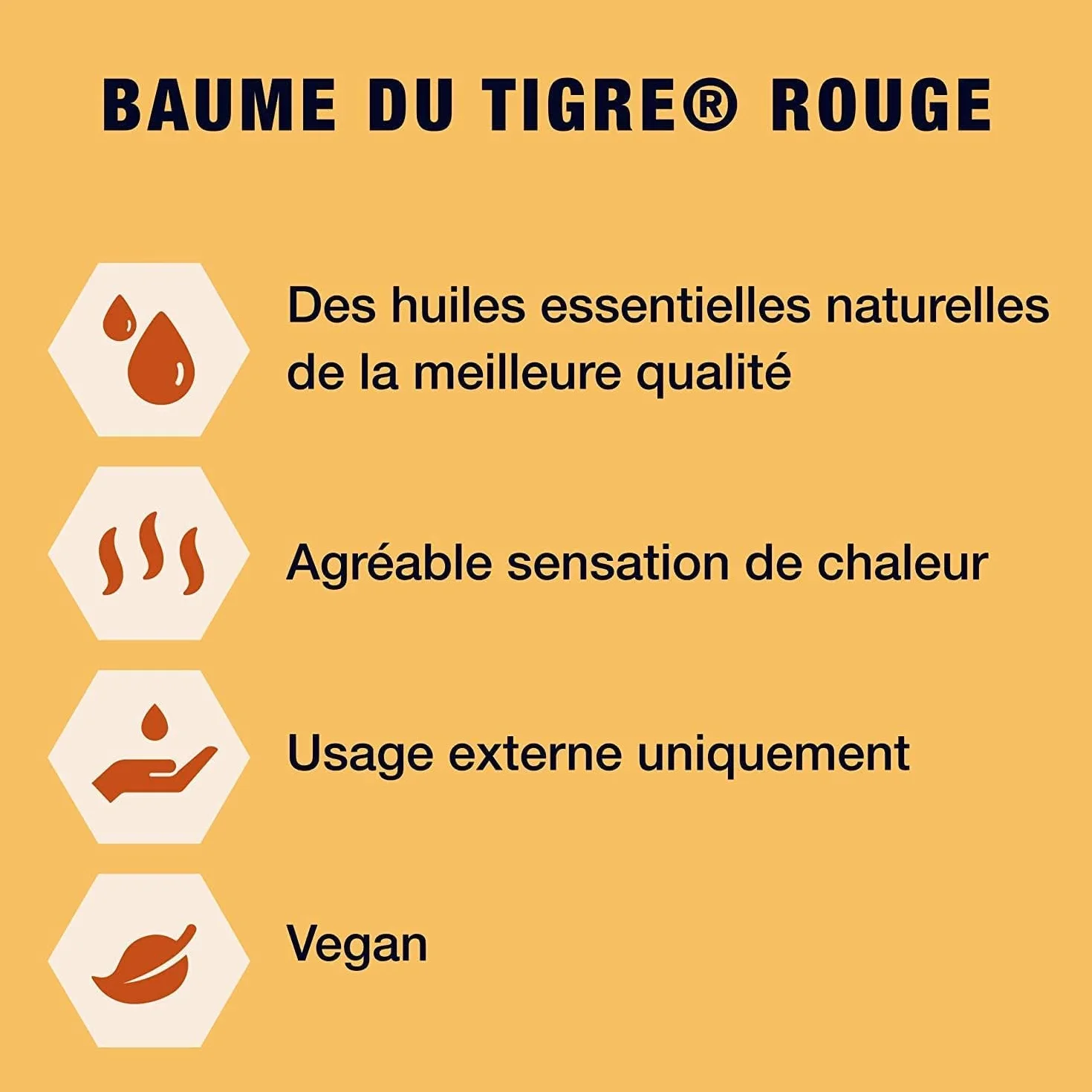 Tiger Balm Baume du Tigre Rouge Effet Chauffant Camphre Menthol 30 g