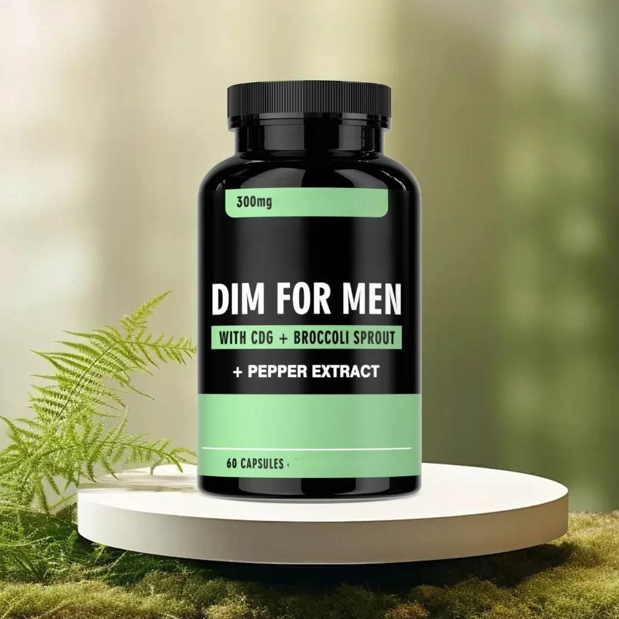 DIM pour hommes 300 mg,[Nouveau] soutient l'équilibre hormonal et la vitalité, 60,1Pcs