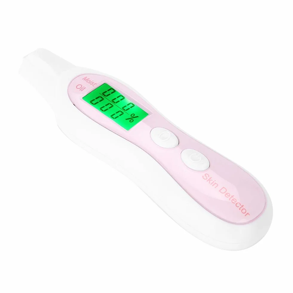 Analyseur de peau Moniteur d'humidité pour soins de la peau, testeur de peau du visage très sensible Moniteur numérique voyages à domicile Salon de beauté, Analyseur de peau avec écran LCD numérique