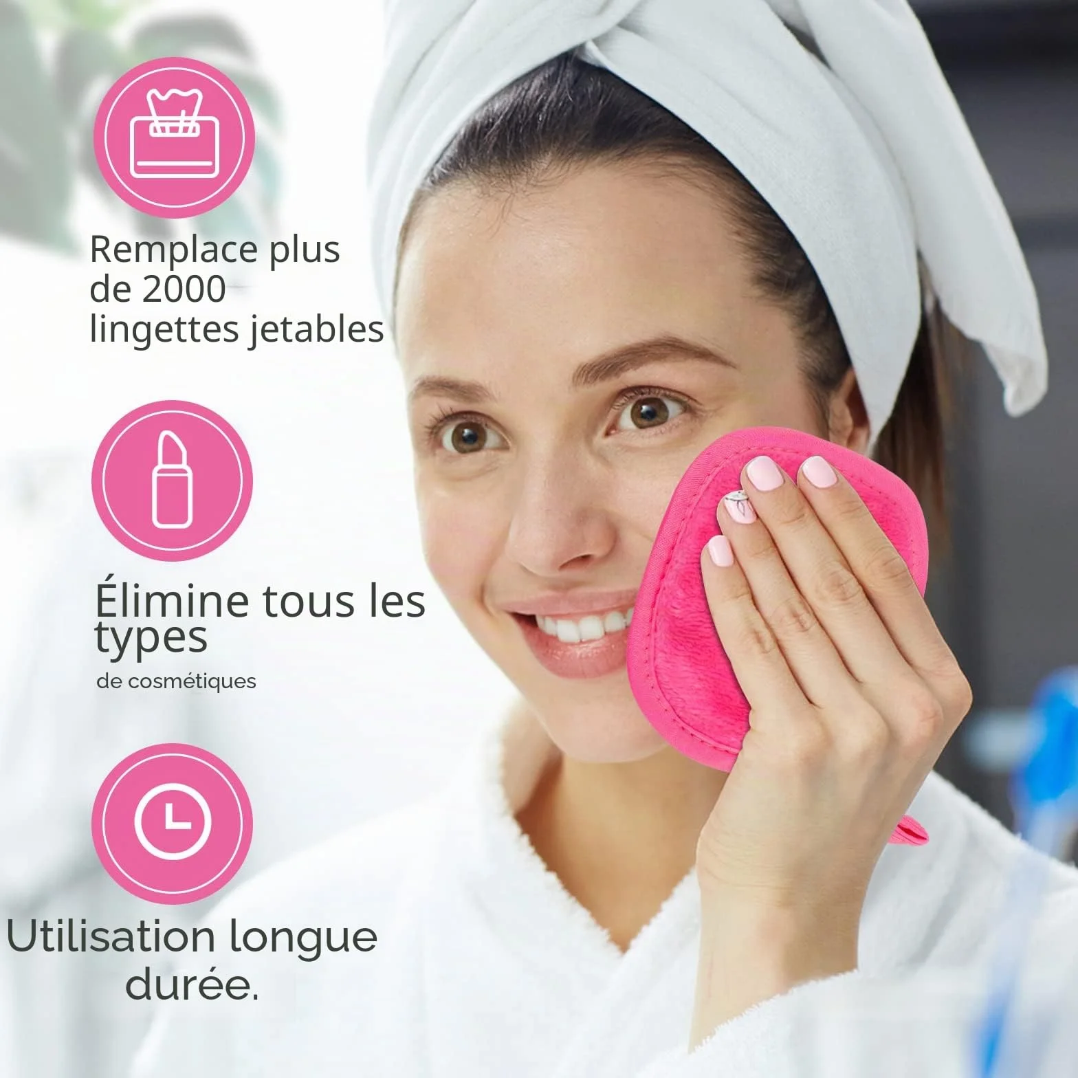 Orighty Lingettes démaquillantes réutilisables 12,7 x 12,7 cm Lot de 12